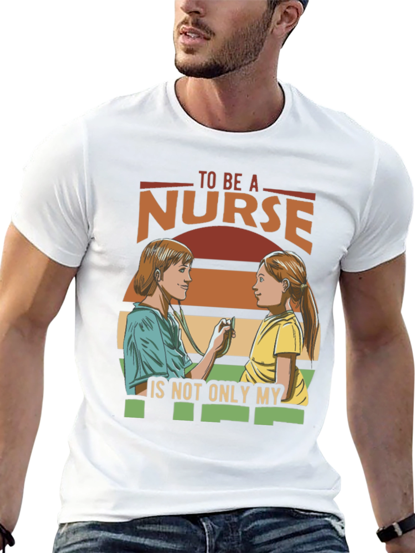 Black Nurse T-Shirt - To Be A Nurse My Vocation Tee view 13