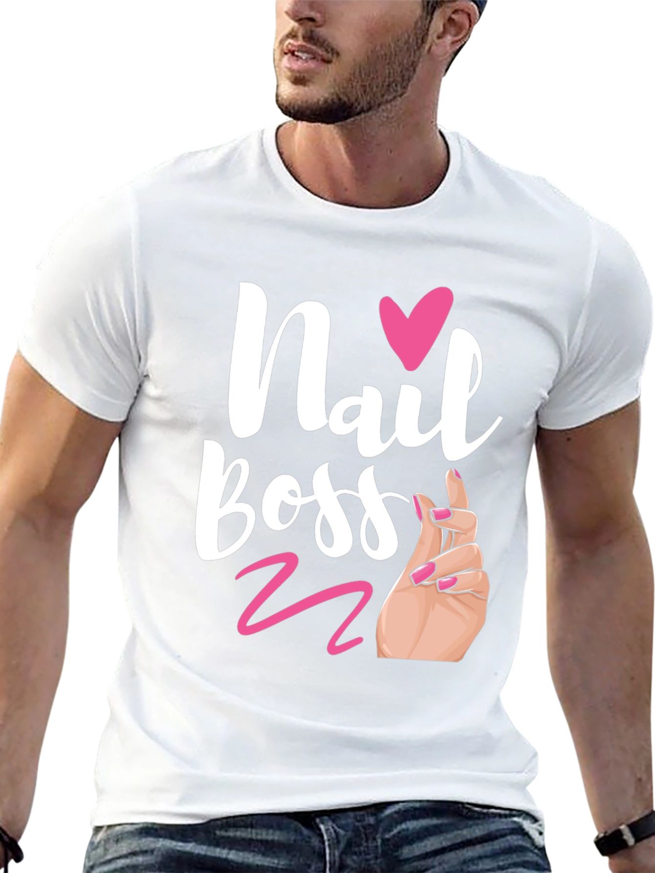 Black Nail Boss Graphic Tee - Salon Shirt view 13