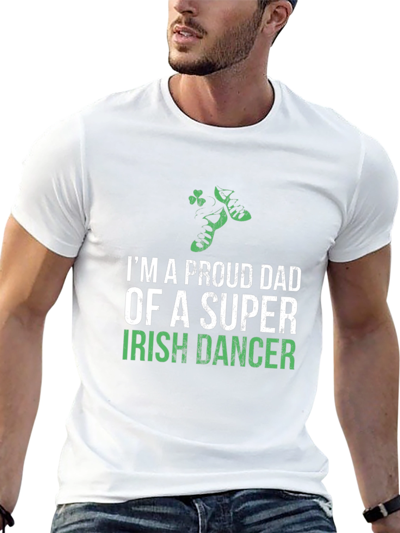 Black Proud Dad Irish Dancer T-Shirt - St. Patrick's Day view 13