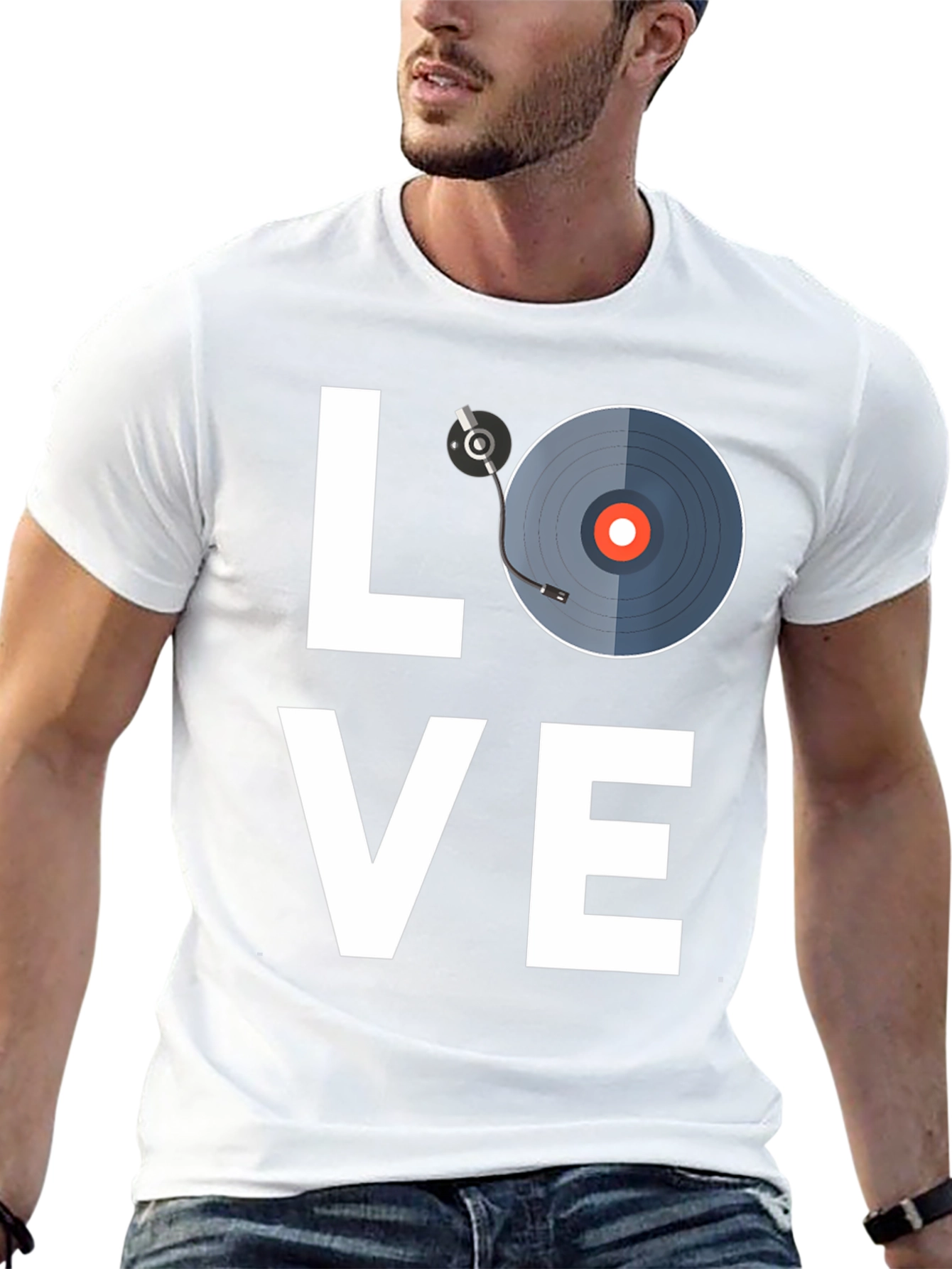 Black Love Music Black T-Shirt view 13