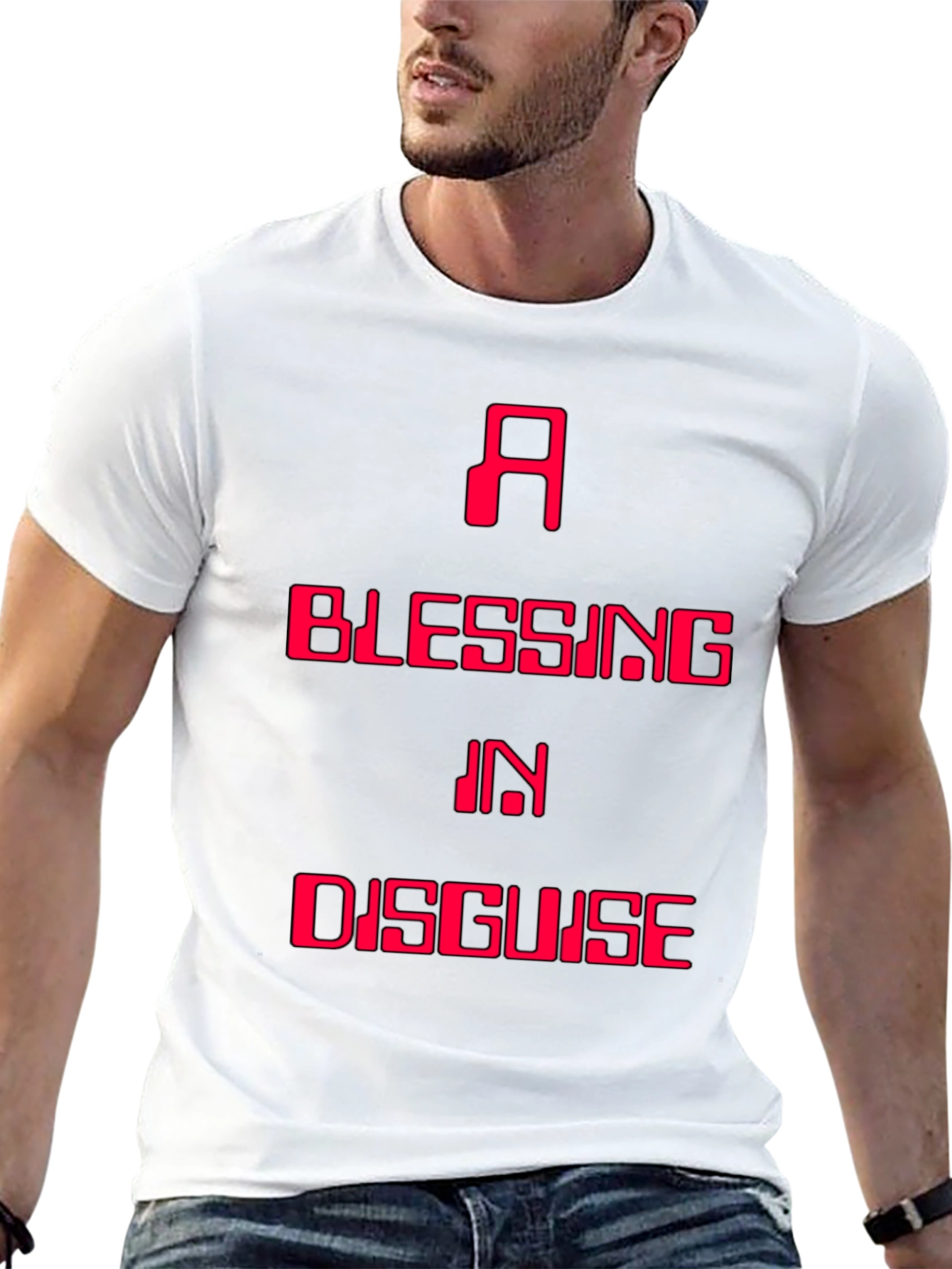 Black A Blessing in Disguise Graphic T-Shirt view 13