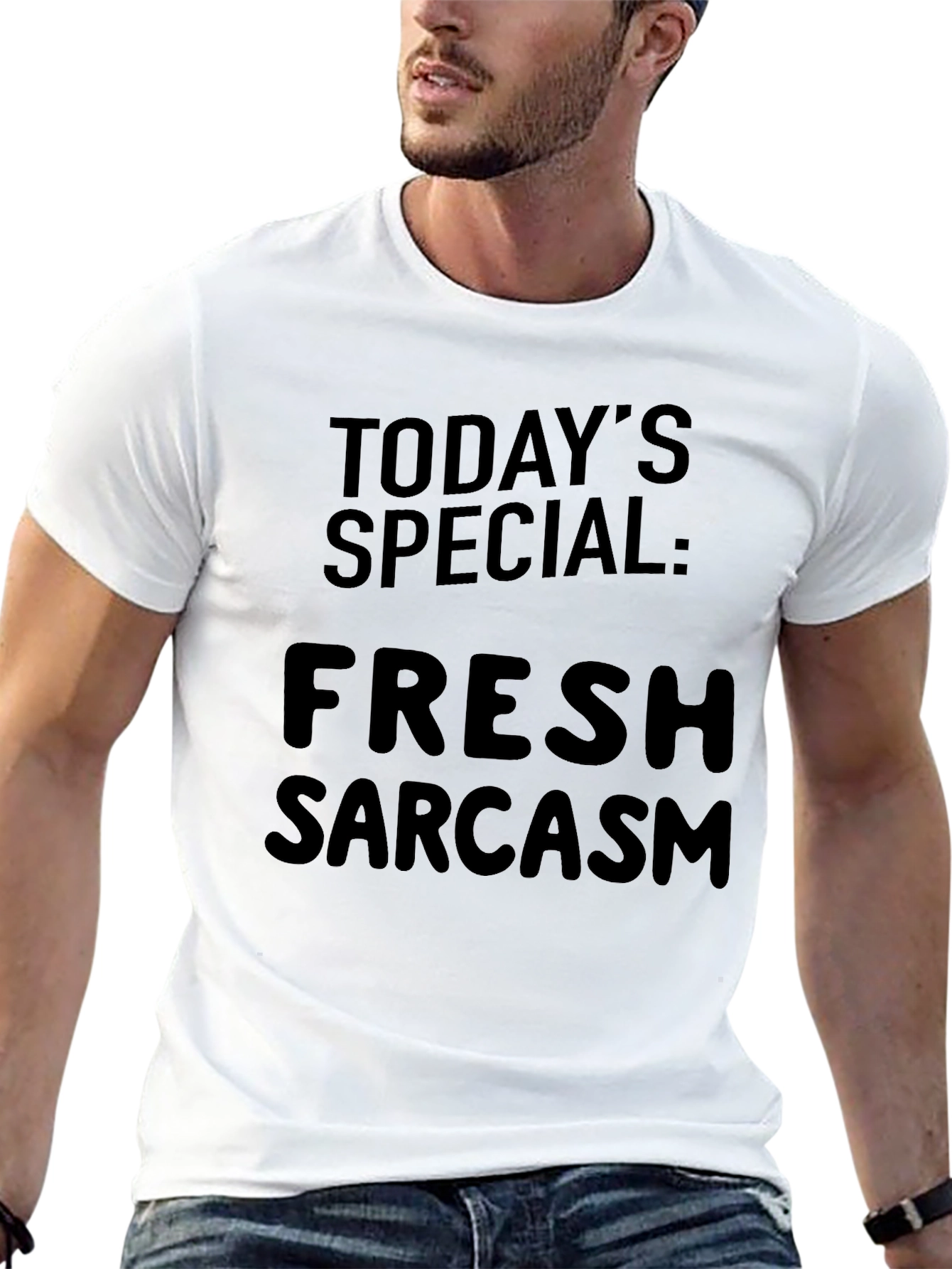 Black Funny Sarcastic Black Graphic T-Shirt view 13