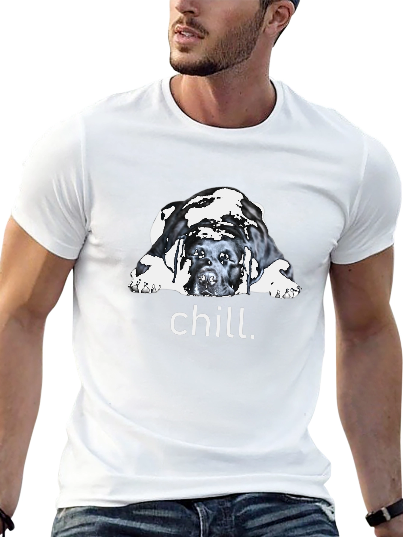 Chill Dog Graphic Tee - Relaxed Fit - 13