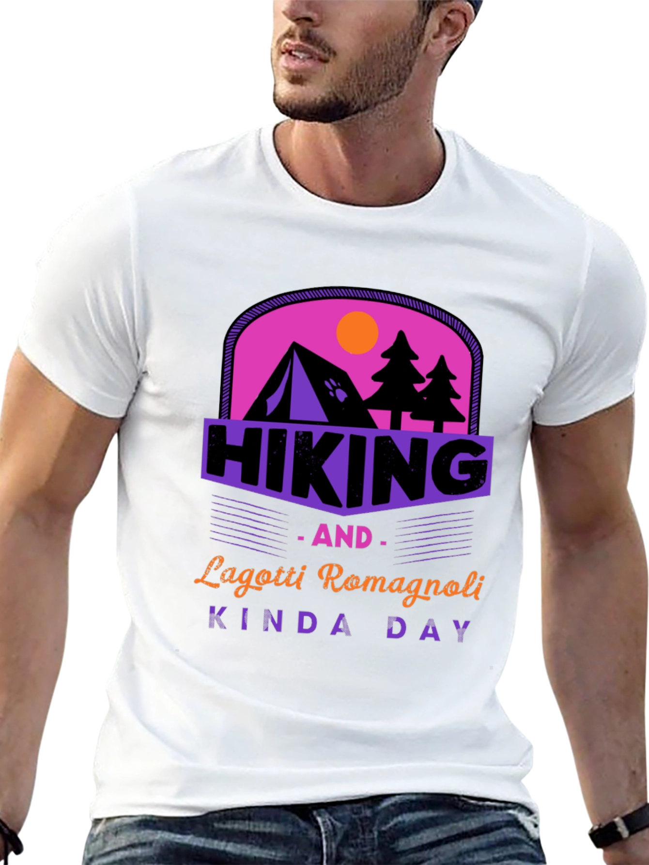 Black Hiking Lagotti Romagnoli Kinda Day Tee view 13