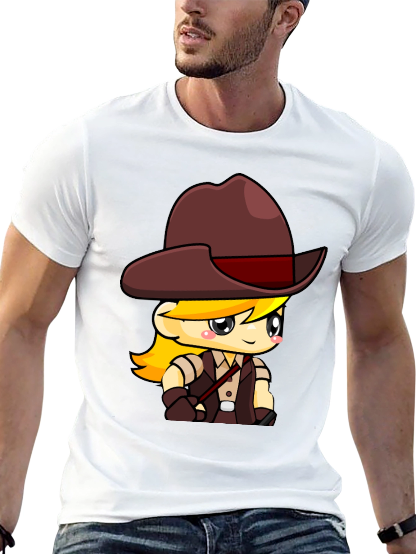 Black Cartoon Explorer T-Shirt - Black view 13