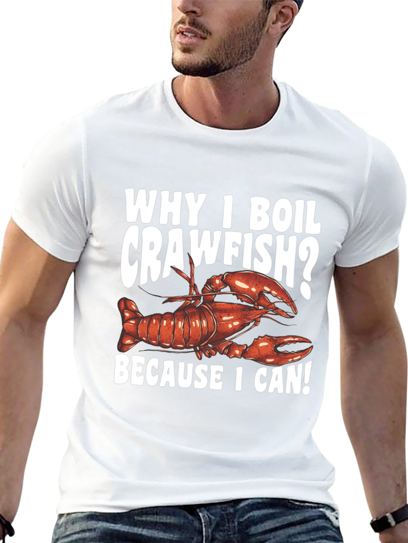 Black Crawfish Boil T-Shirt - Because I Can! view 13