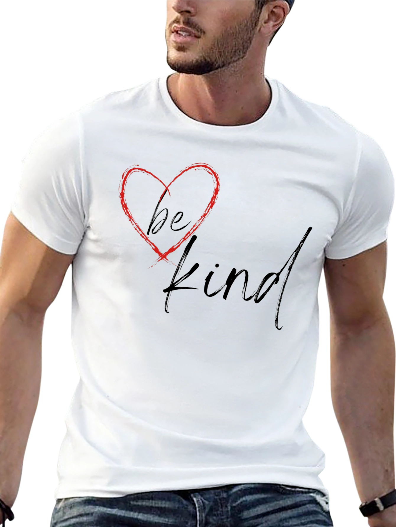 Black Be Kind Graphic Tee - Soft Cotton Blend view 13