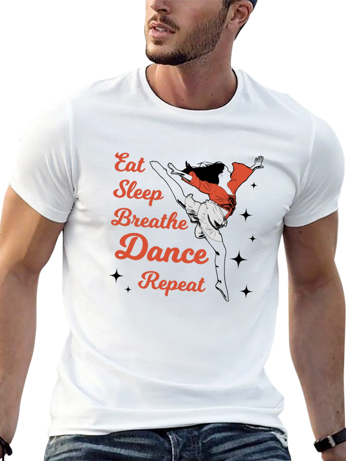 Black Eat Sleep Dance Repeat T-Shirt view 13