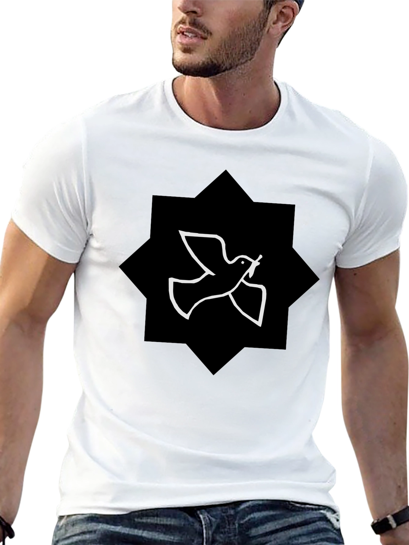 Black Peace Dove Graphic Tee - Black T-Shirt view 13