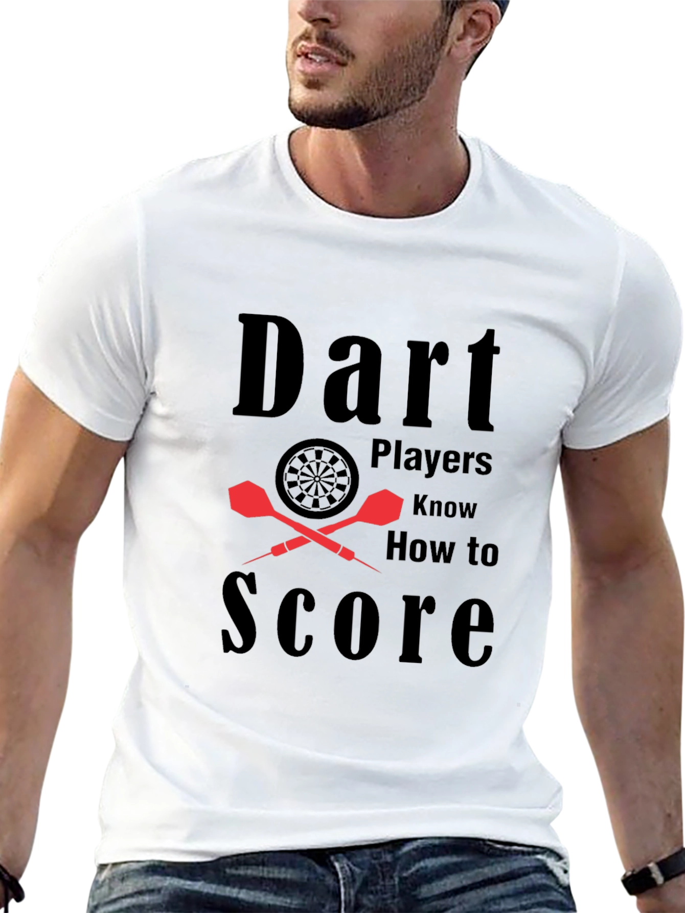 Black Dart Players Know How to Score Graphic T-Shirt view 13