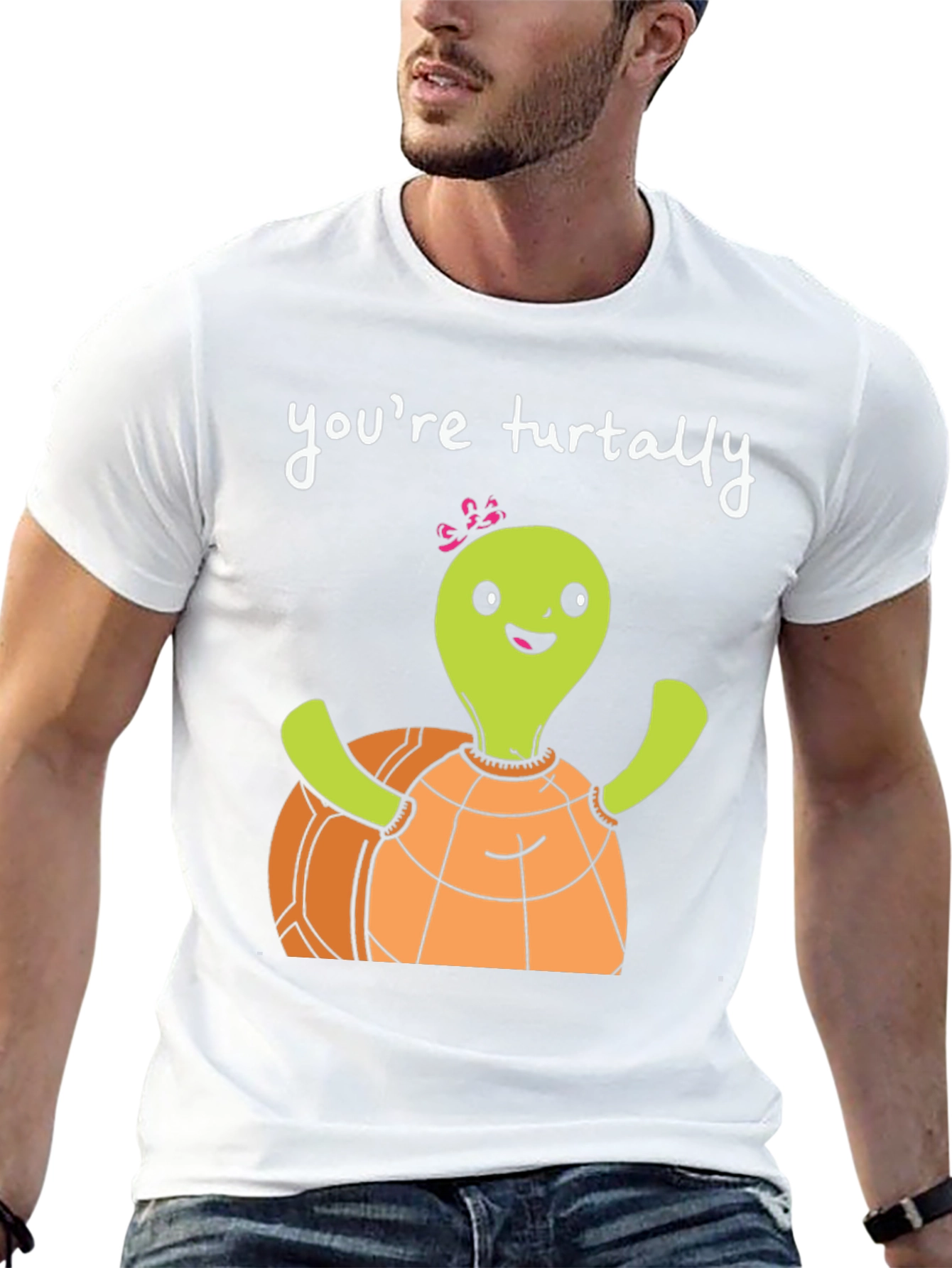 Black Funny Turtle T-Shirt - You're Turtally Awesome! view 13