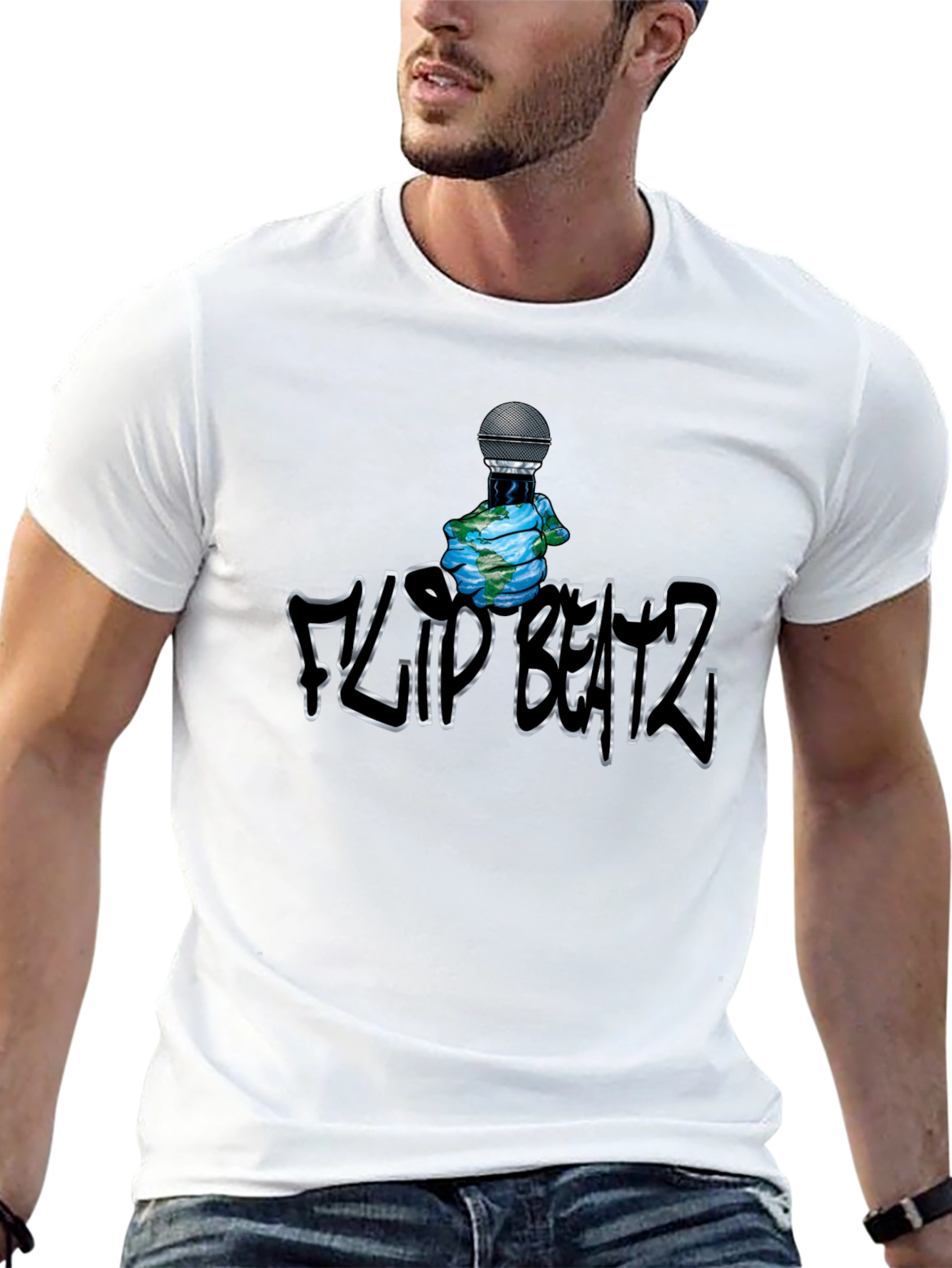 Black Flip Beatz Graphic T-Shirt - Music Inspired Tee view 13