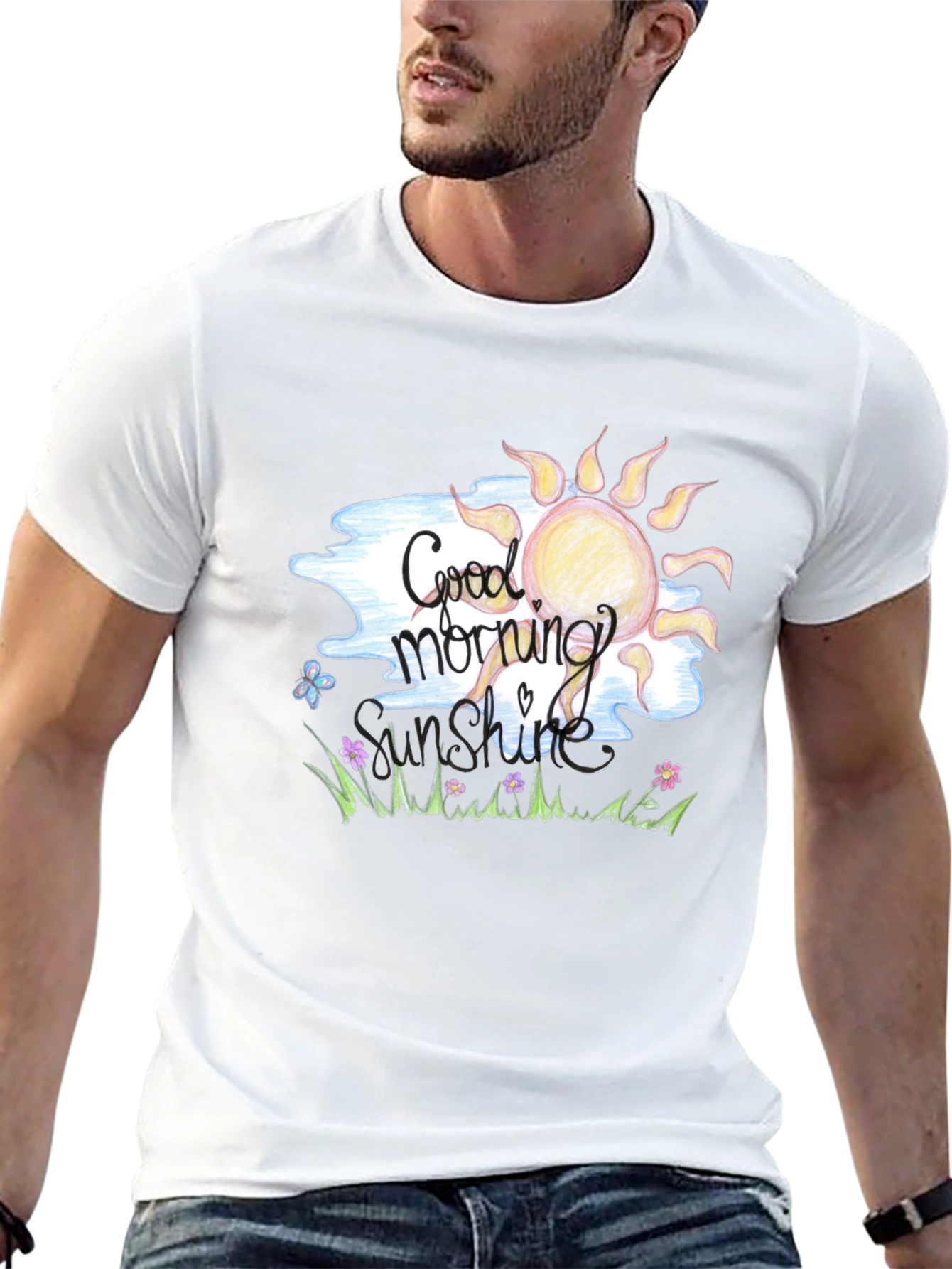 Black Good Morning Sunshine Graphic Tee view 13