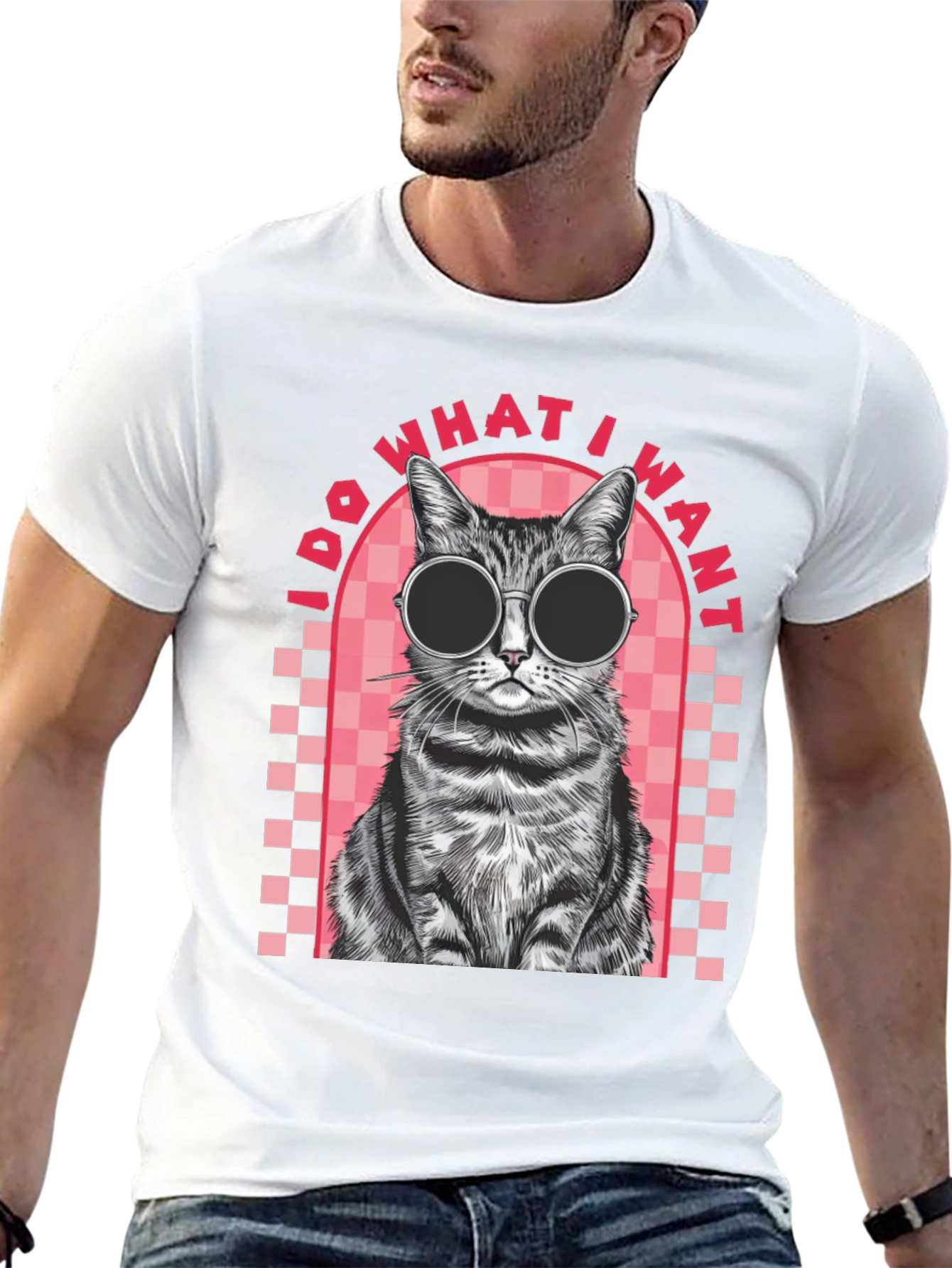 Black Cool Cat Graphic Tee - I Do What I Want view 13