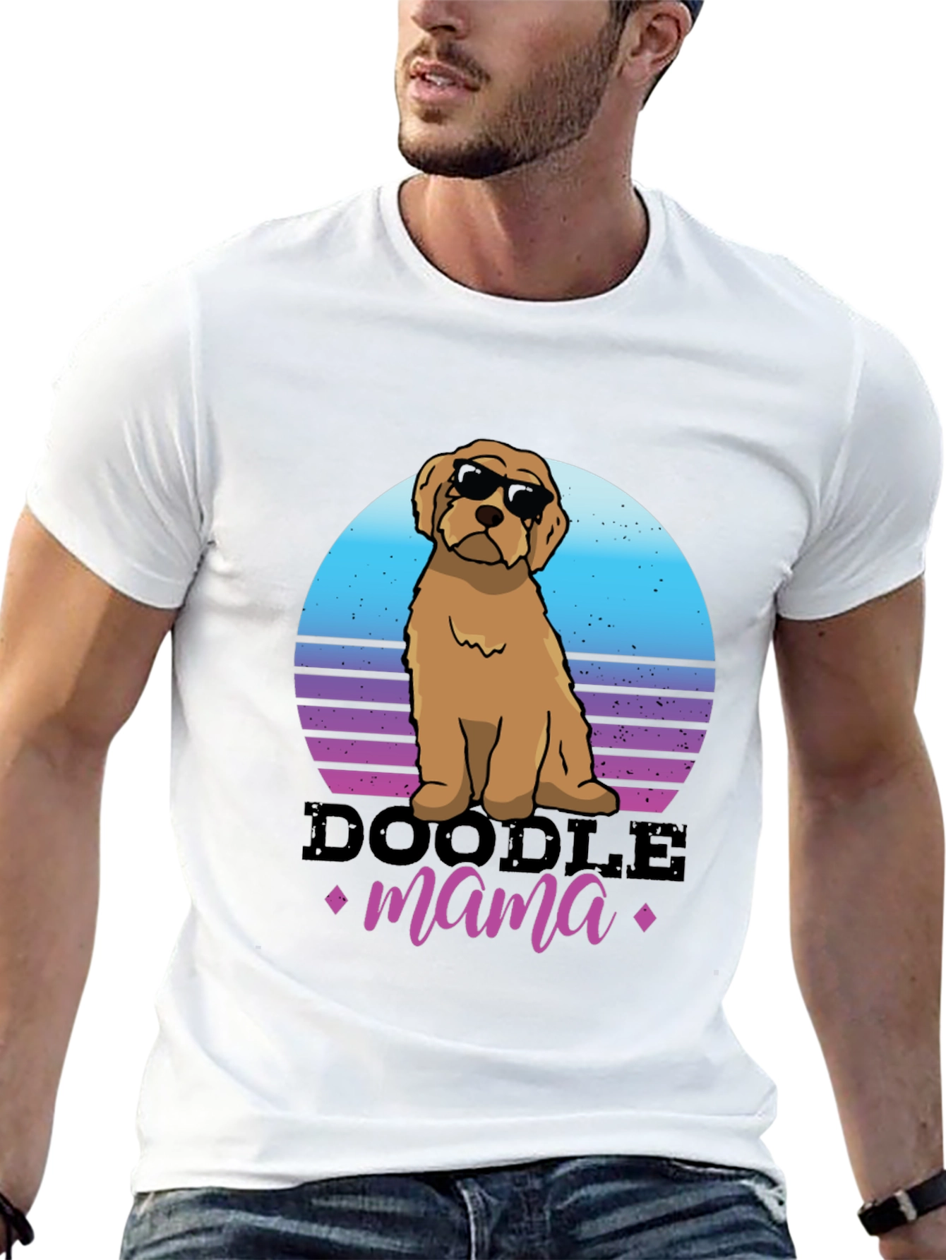 Black Doodle Mama T-Shirt - Dog Lover Tee view 13
