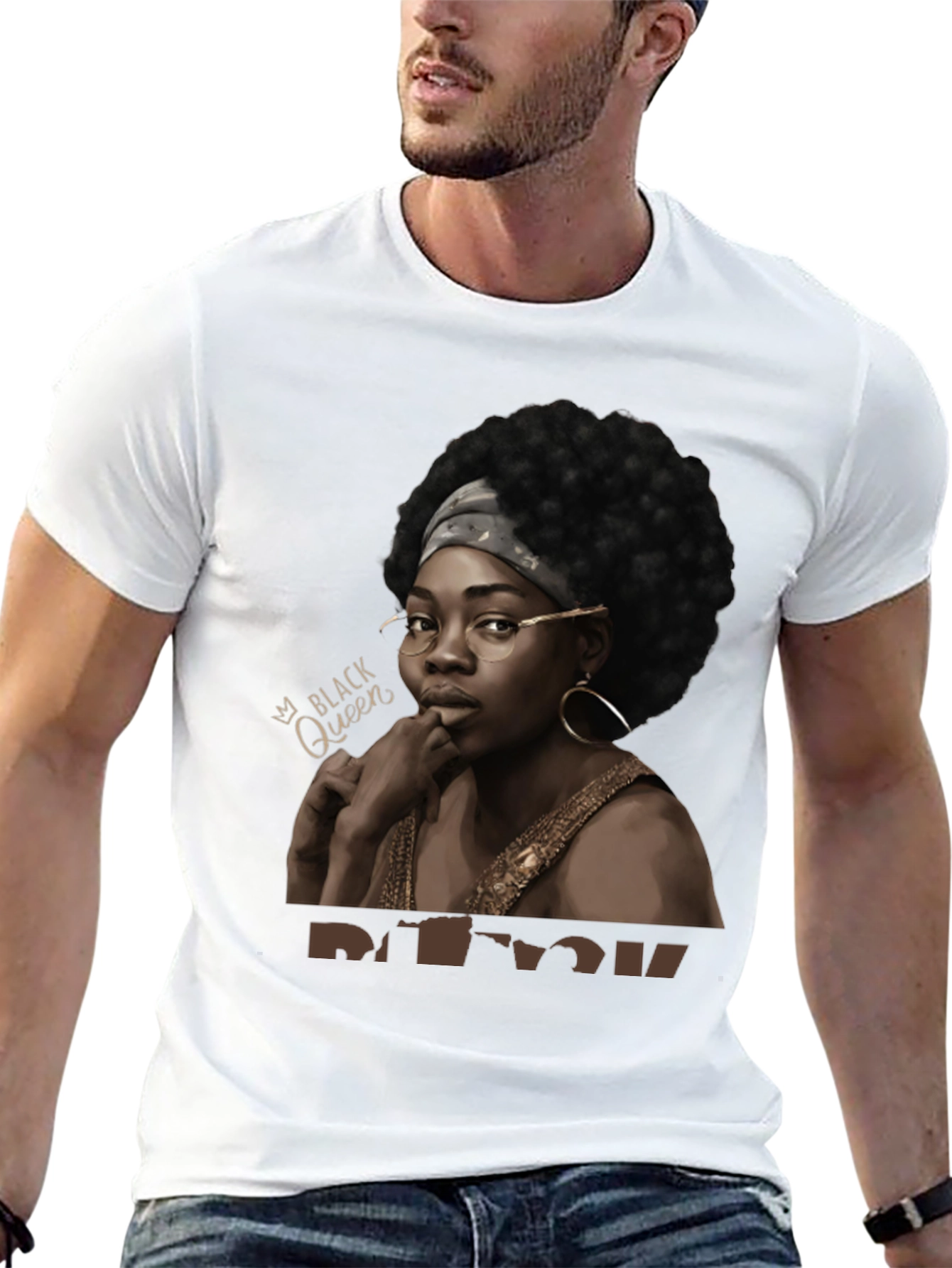 Black Black Queen Graphic Tee - Stylish Unisex T-Shirt view 13