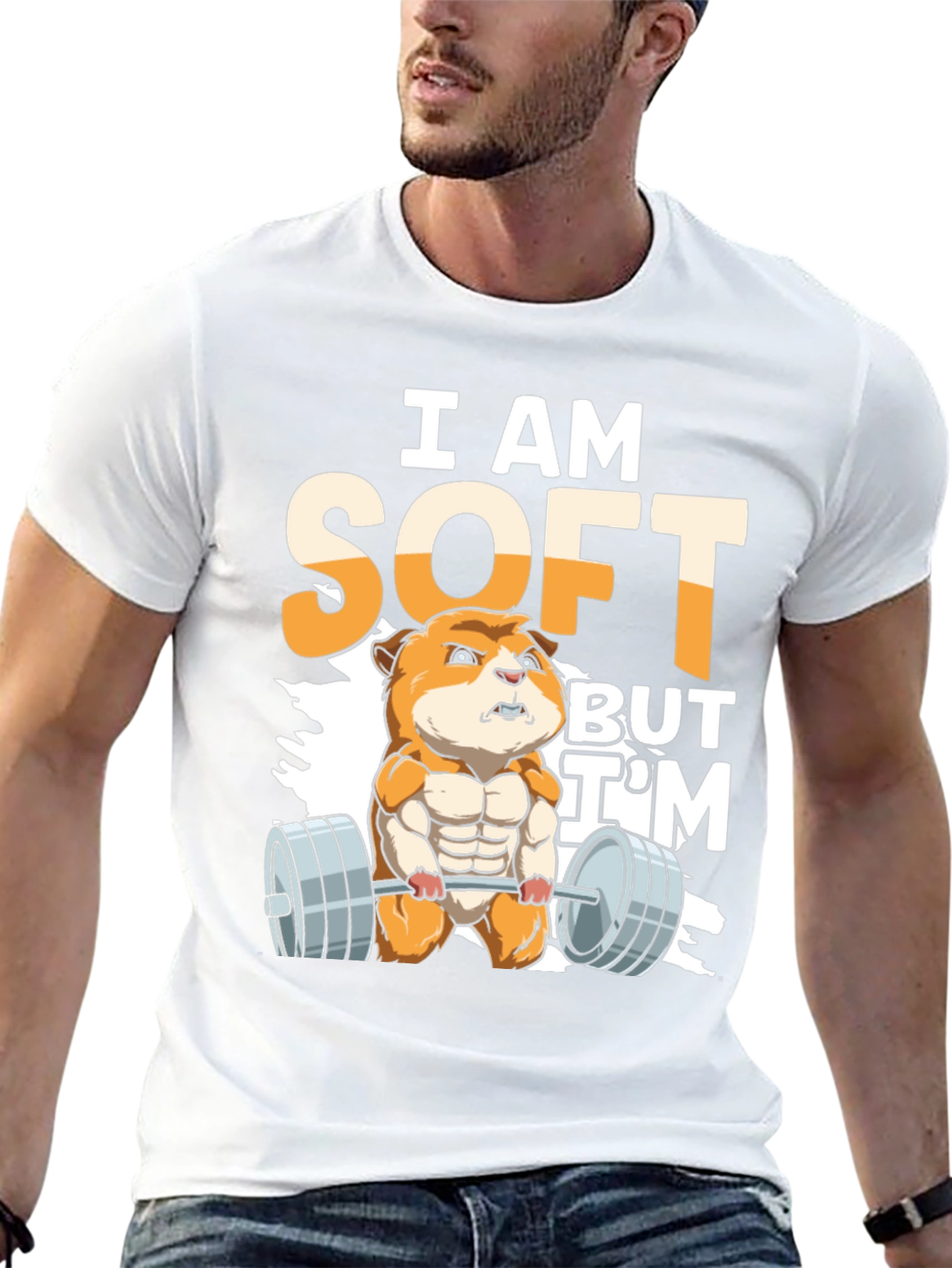 Black I Am Soft But I'm Strong T-Shirt view 13
