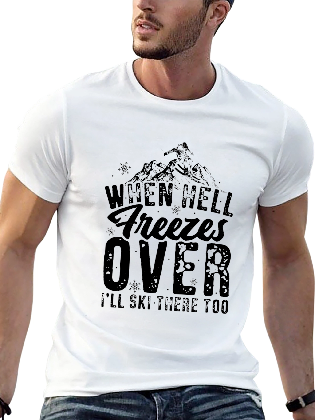 When Hell Freezes Over Ski T-Shirt - 13
