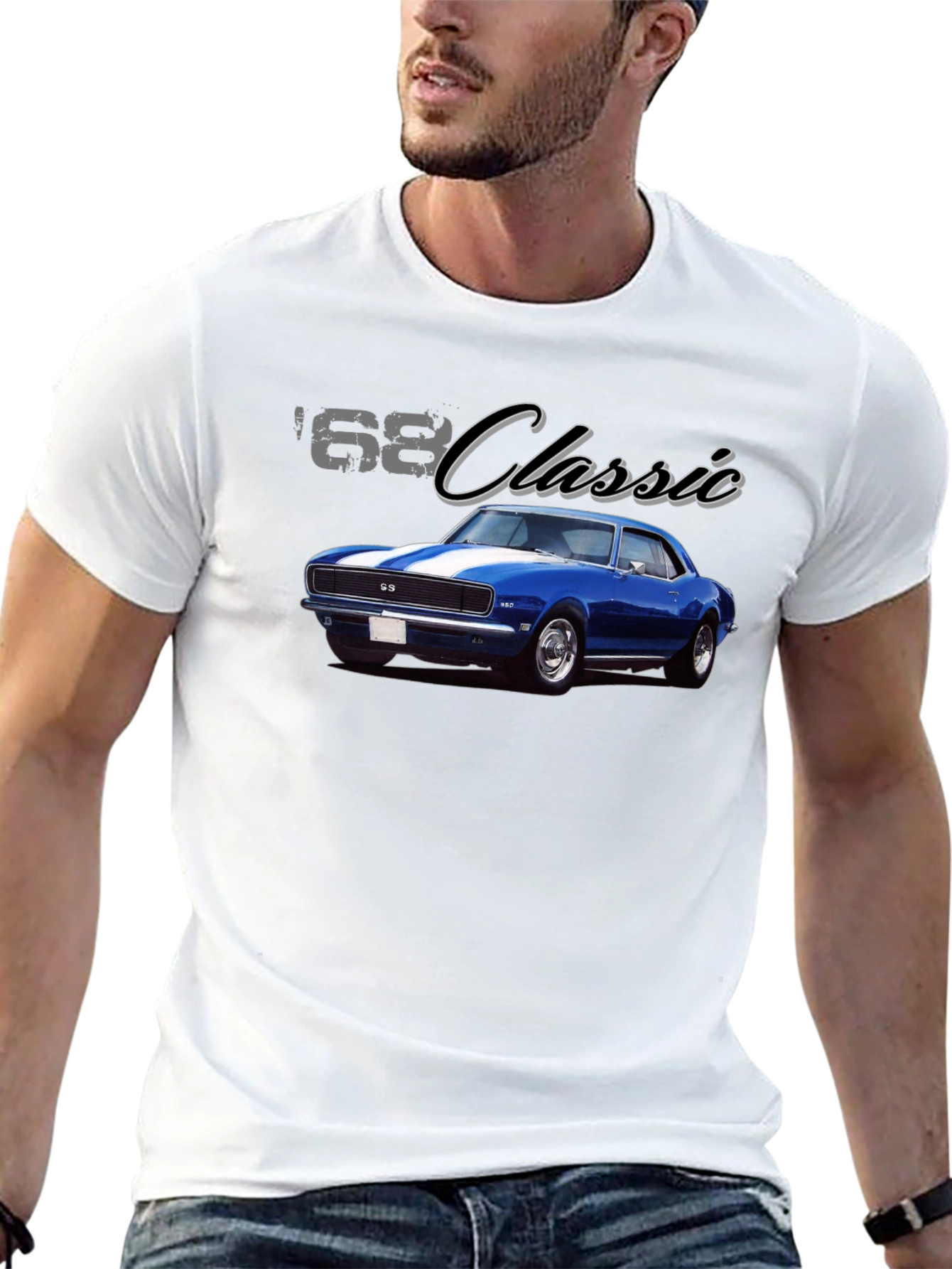 '68 Classic Muscle Car Graphic T-Shirt - 13