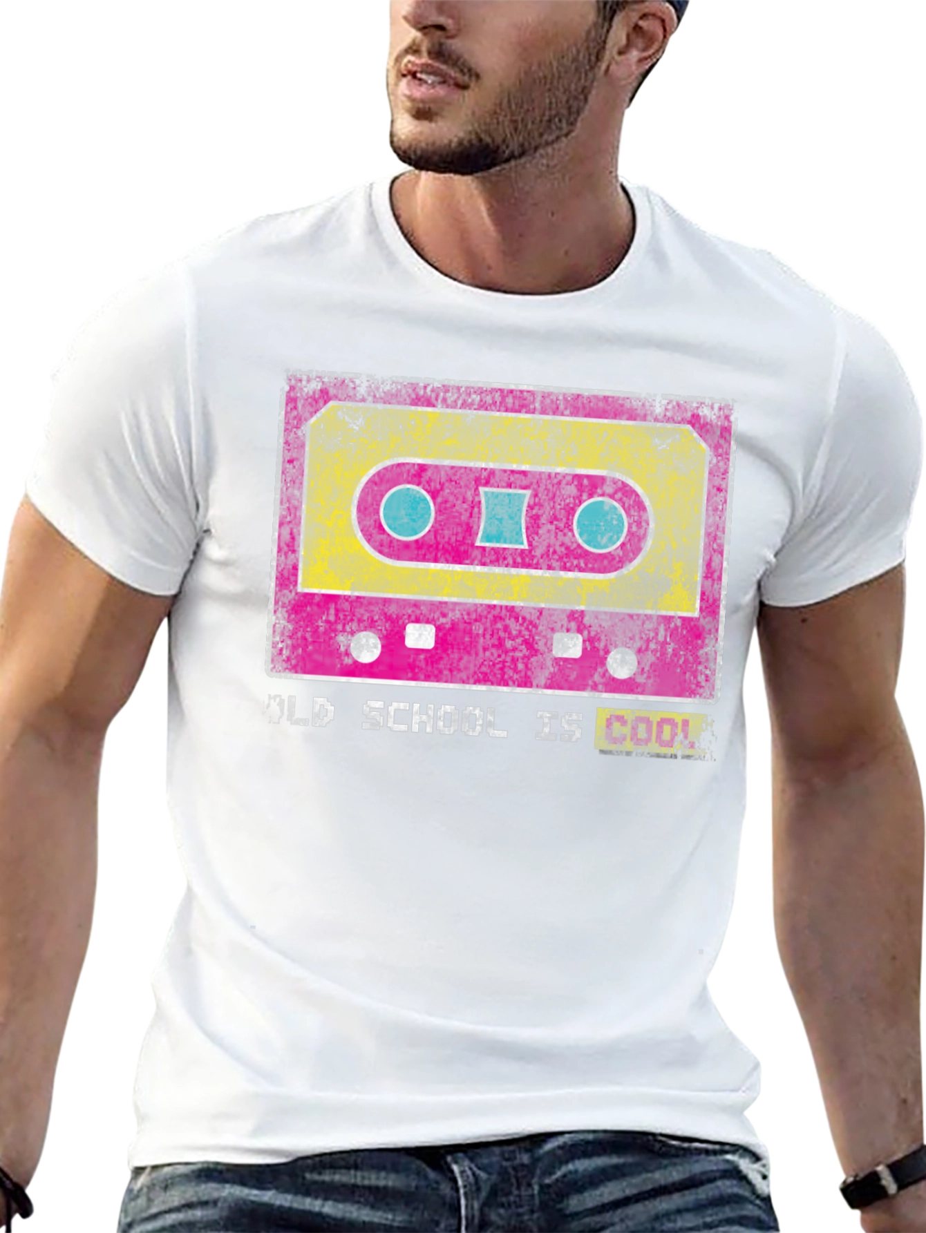 Black Retro Cassette Tape Graphic T-Shirt - Old School Cool view 13