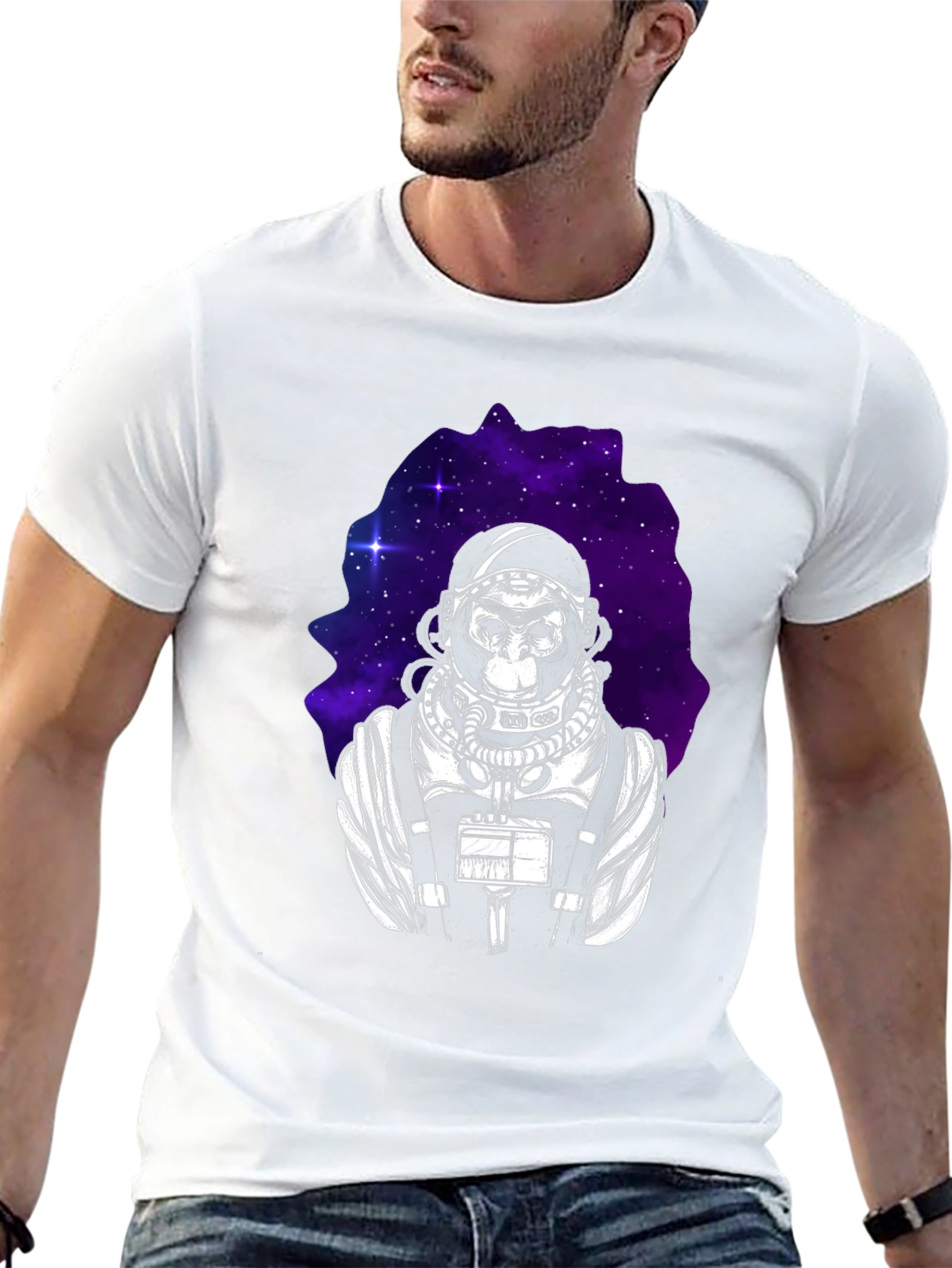Black Ape Astronaut Graphic Tee - Black view 13