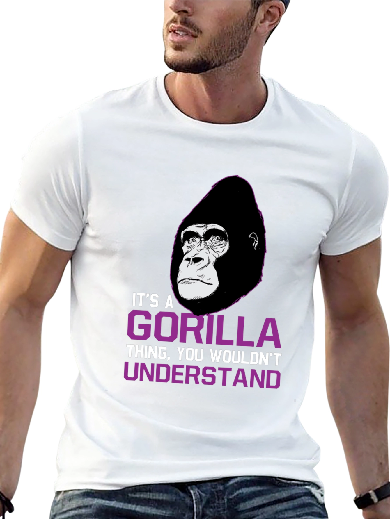 Black It's a Gorilla Thing T-Shirt view 13