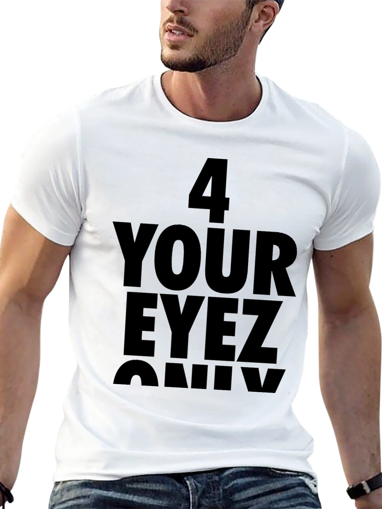 Black 4 Your Eyez Only Graphic T-Shirt view 13