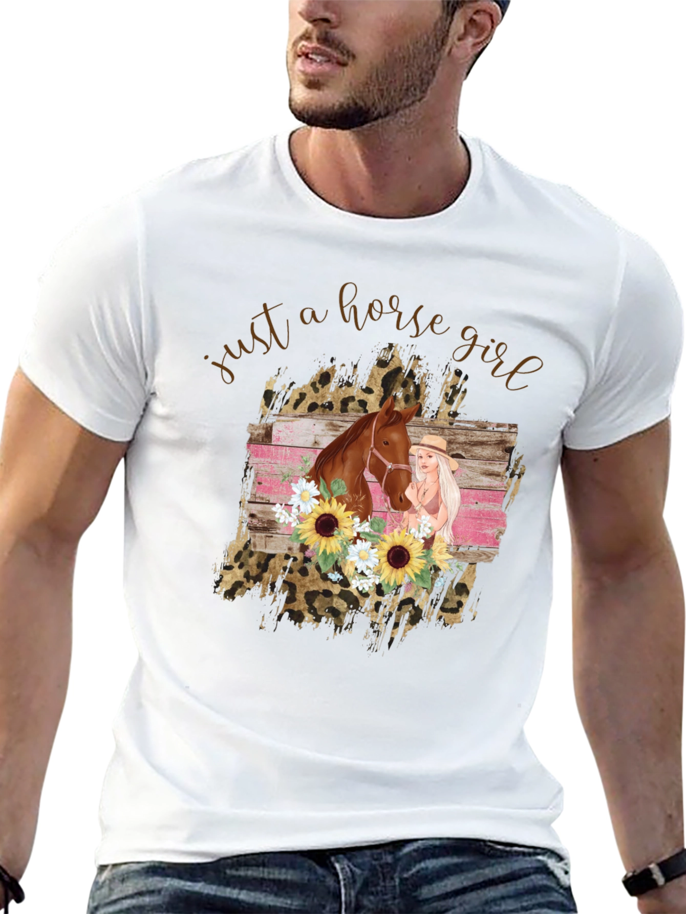 Black Just A Horse Girl T-Shirt view 13