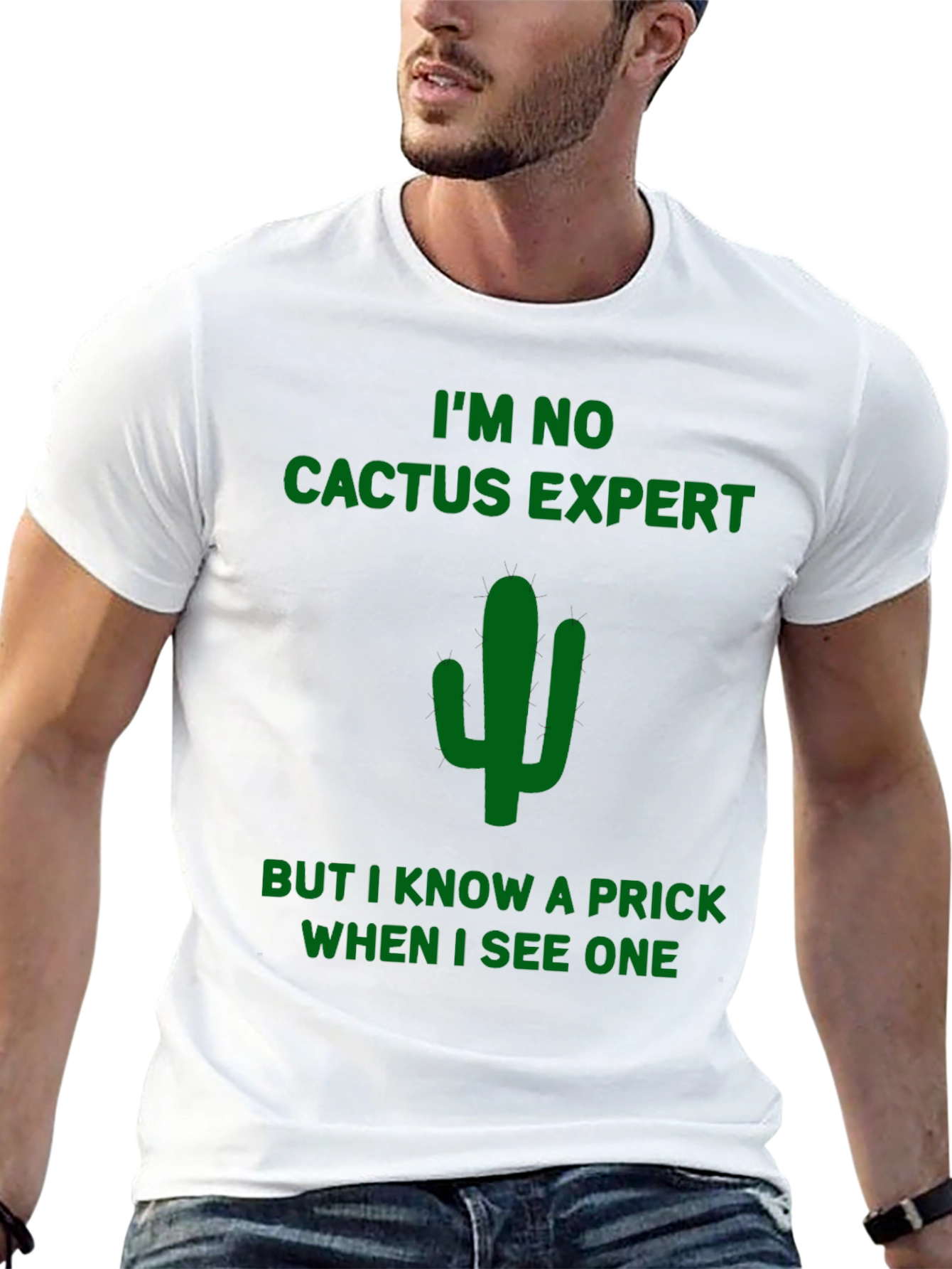 Black Funny Cactus Prick T-Shirt - Dark Humor view 13