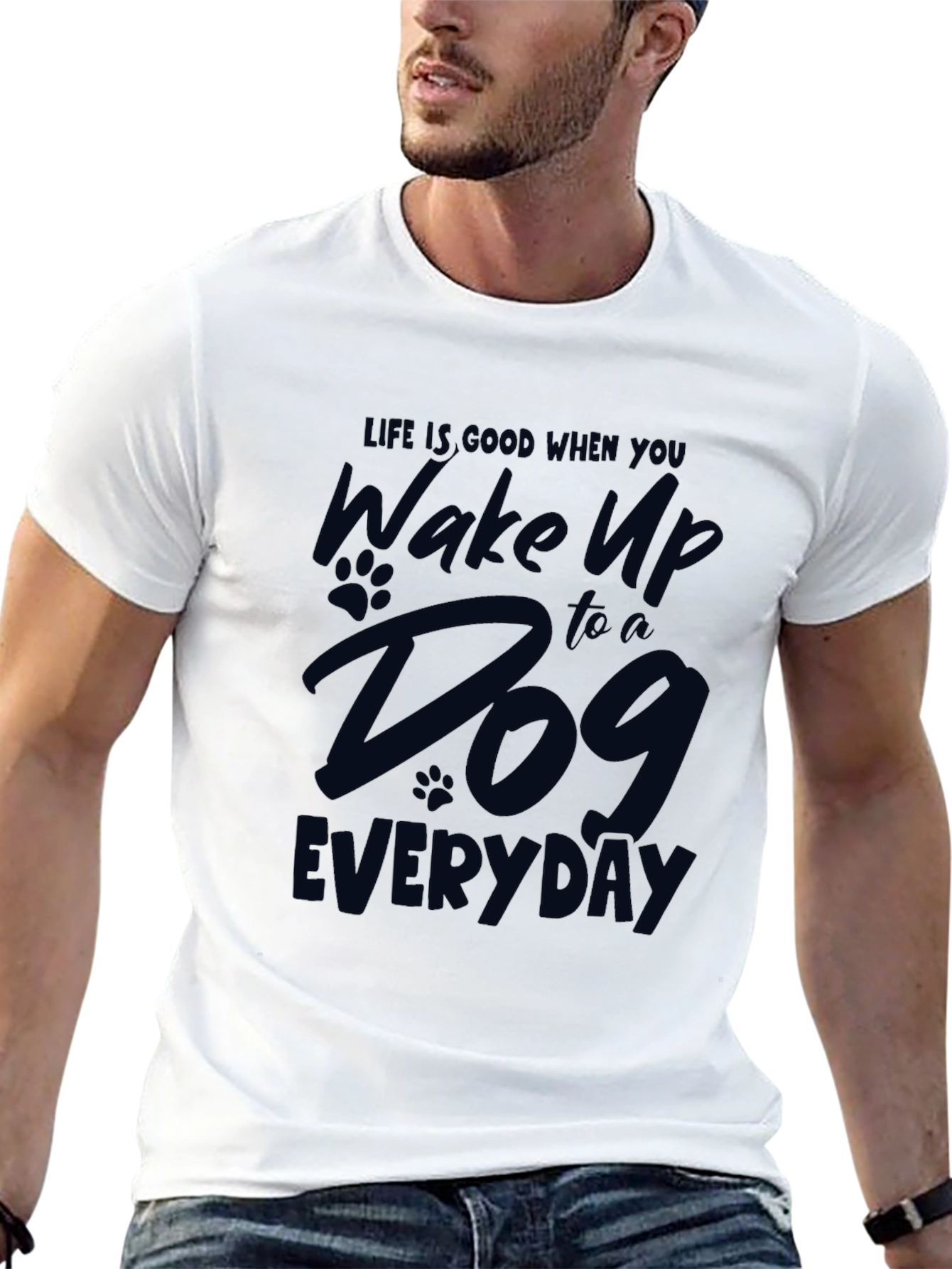 Black Life is Good Dog T-Shirt view 13