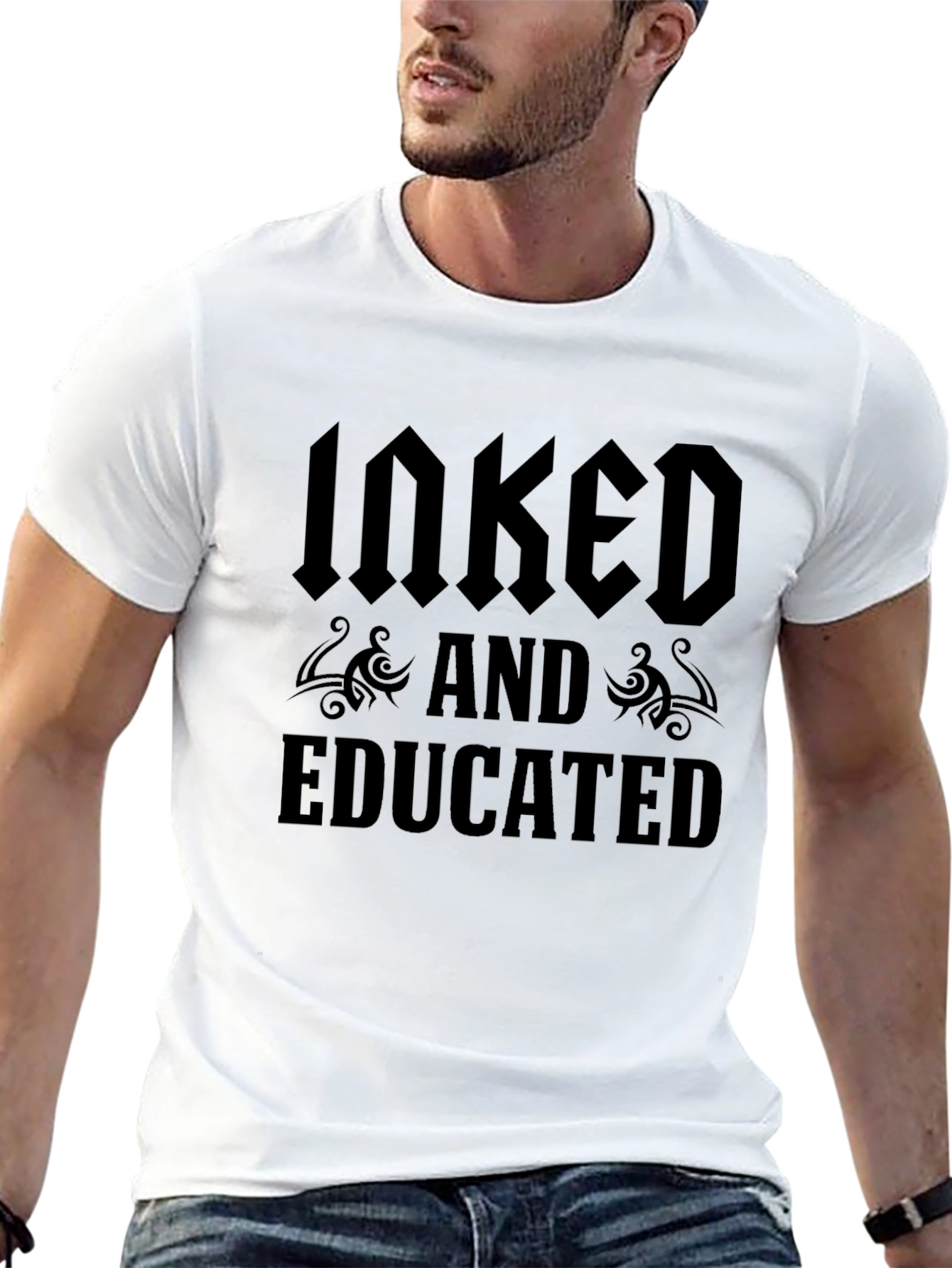 Black Inked and Educated Graphic T-Shirt - Black view 13