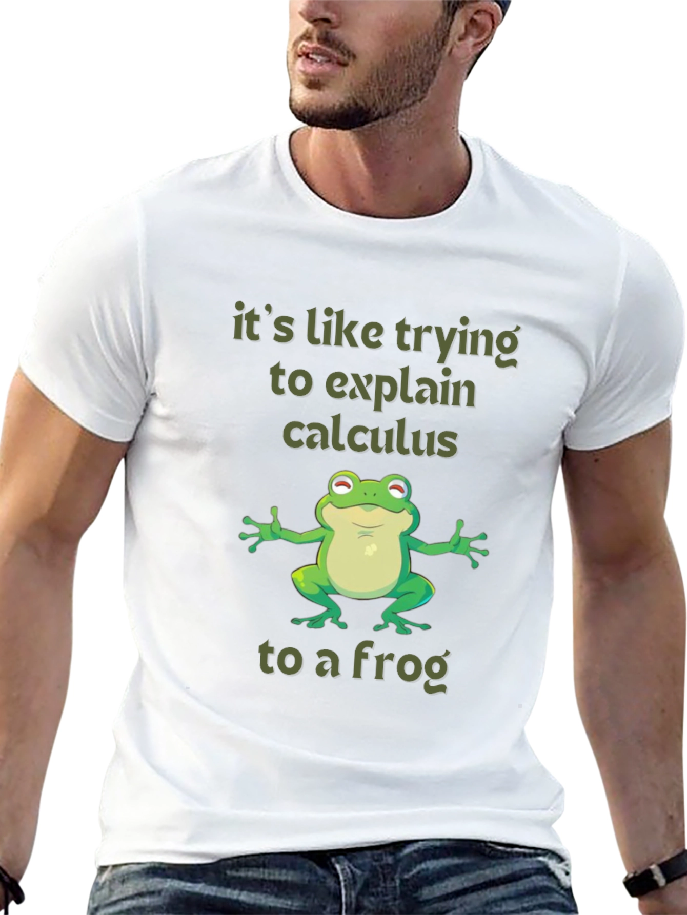 Black Calculus Frog T-Shirt Funny Math Tee view 13