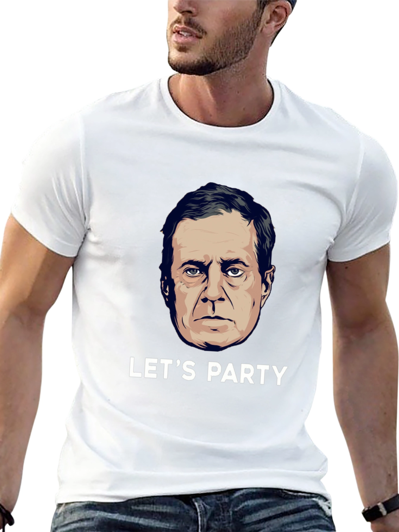Black Let's Party Graphic T-Shirt view 13