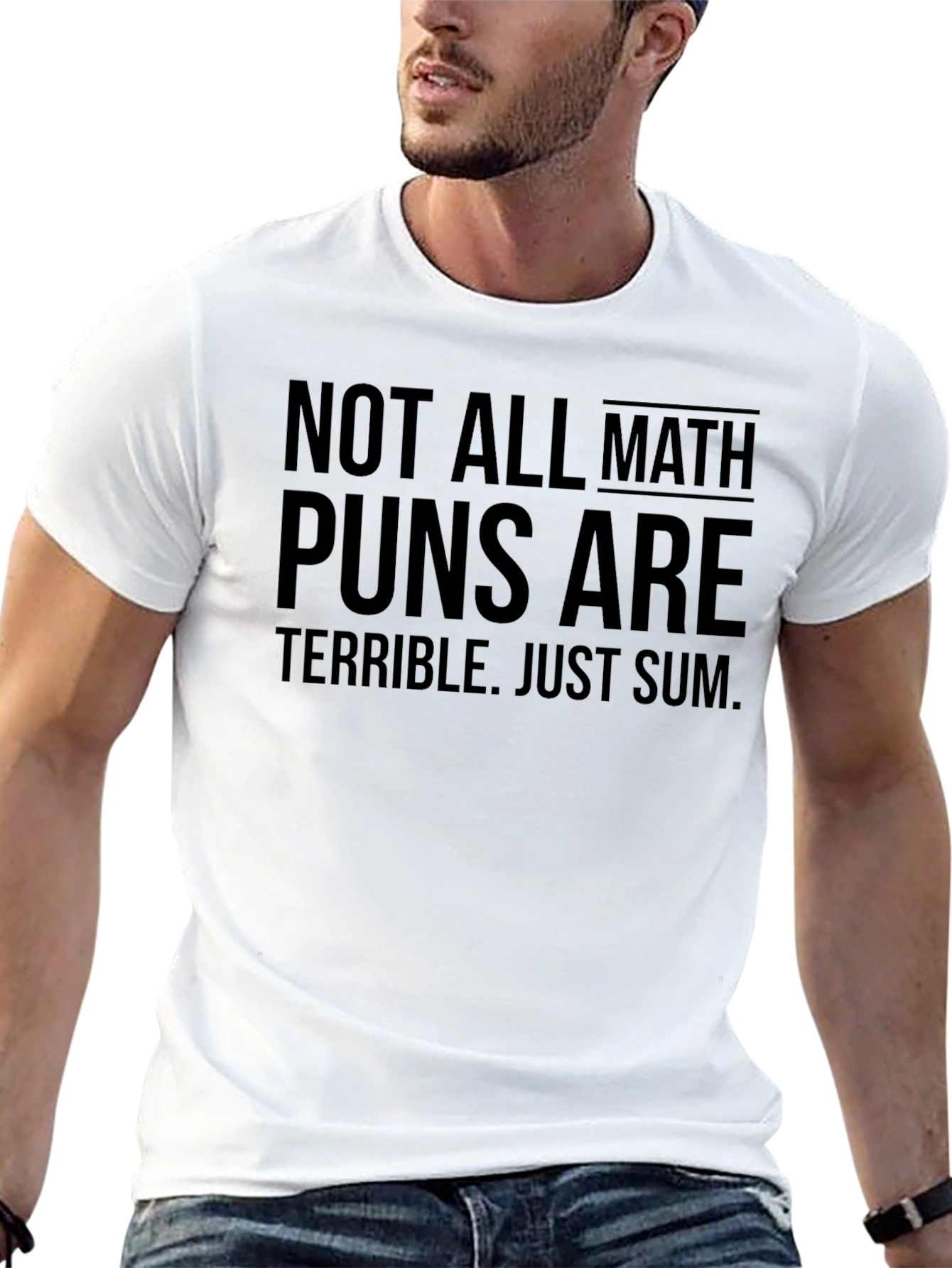 Black Math Pun Humor Tee - Not All Math Puns Are Terrible view 13