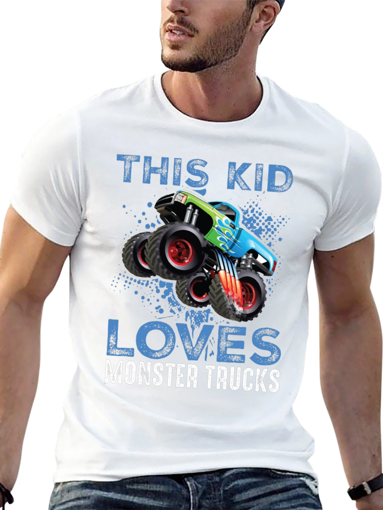 Black Monster Truck Lover T-Shirt - Kids view 13