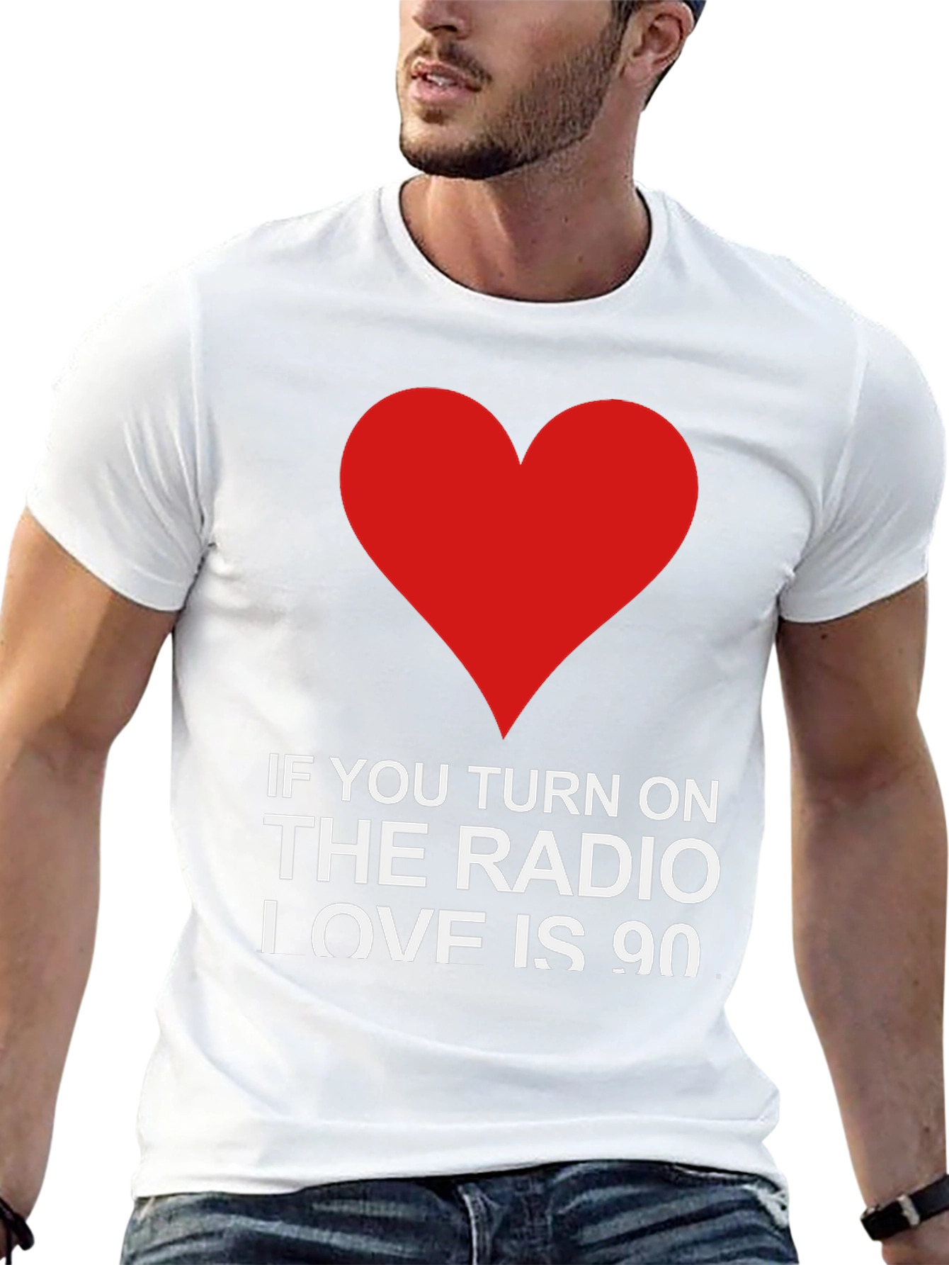 Black Radio Love Graphic Tee view 13