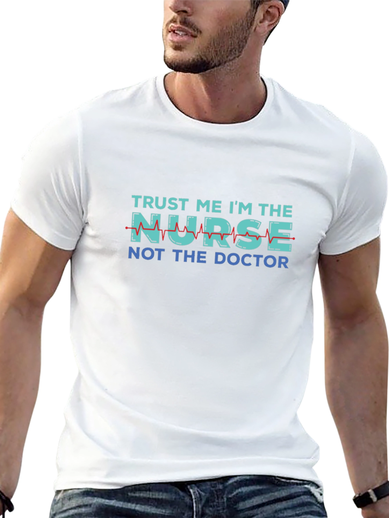 Black Trust Me I'm The Nurse T-Shirt view 13