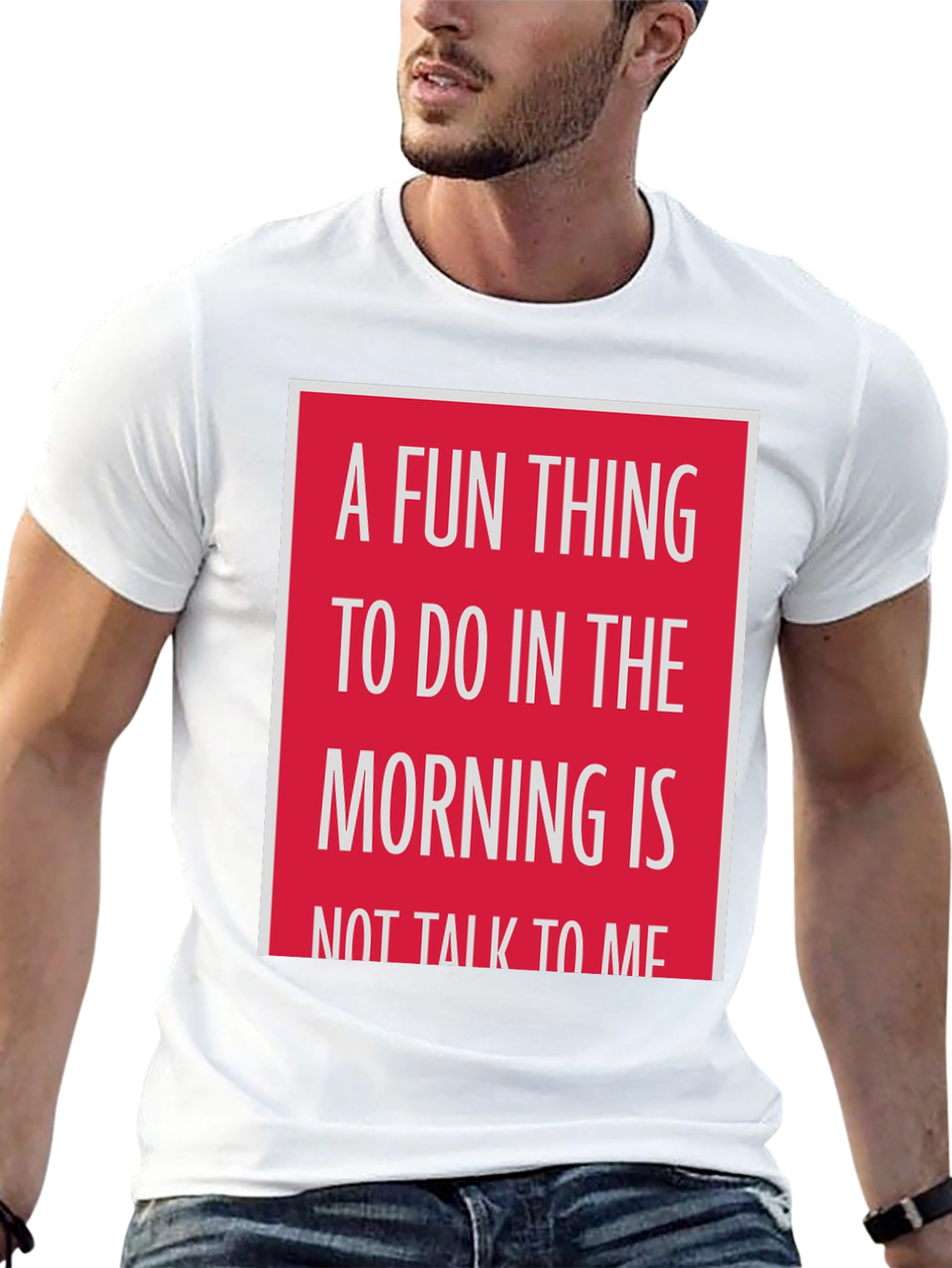 Black Funny 'Don't Talk to Me' Morning T-Shirt view 13