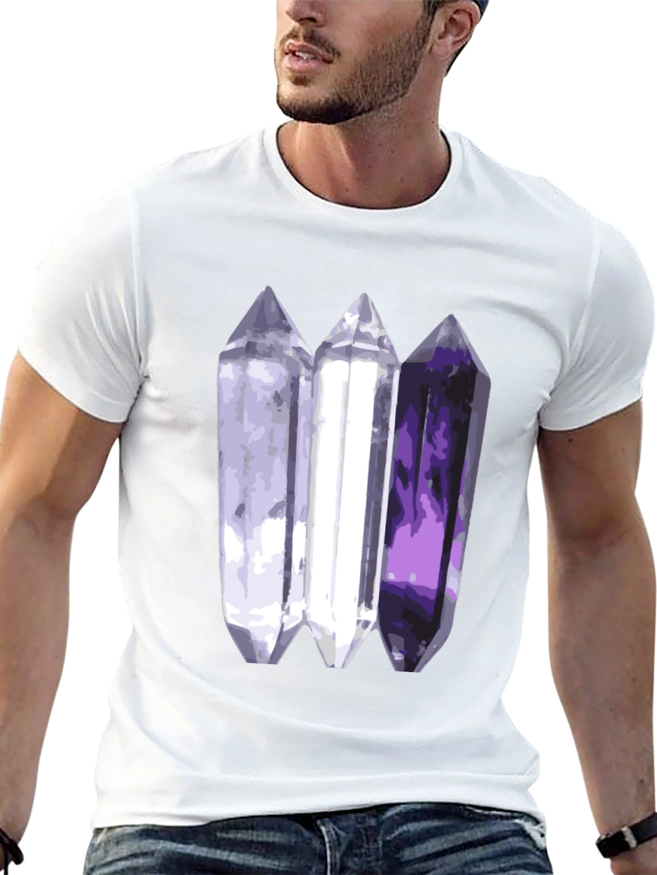 Black Crystal Gem T-Shirt - Black view 13