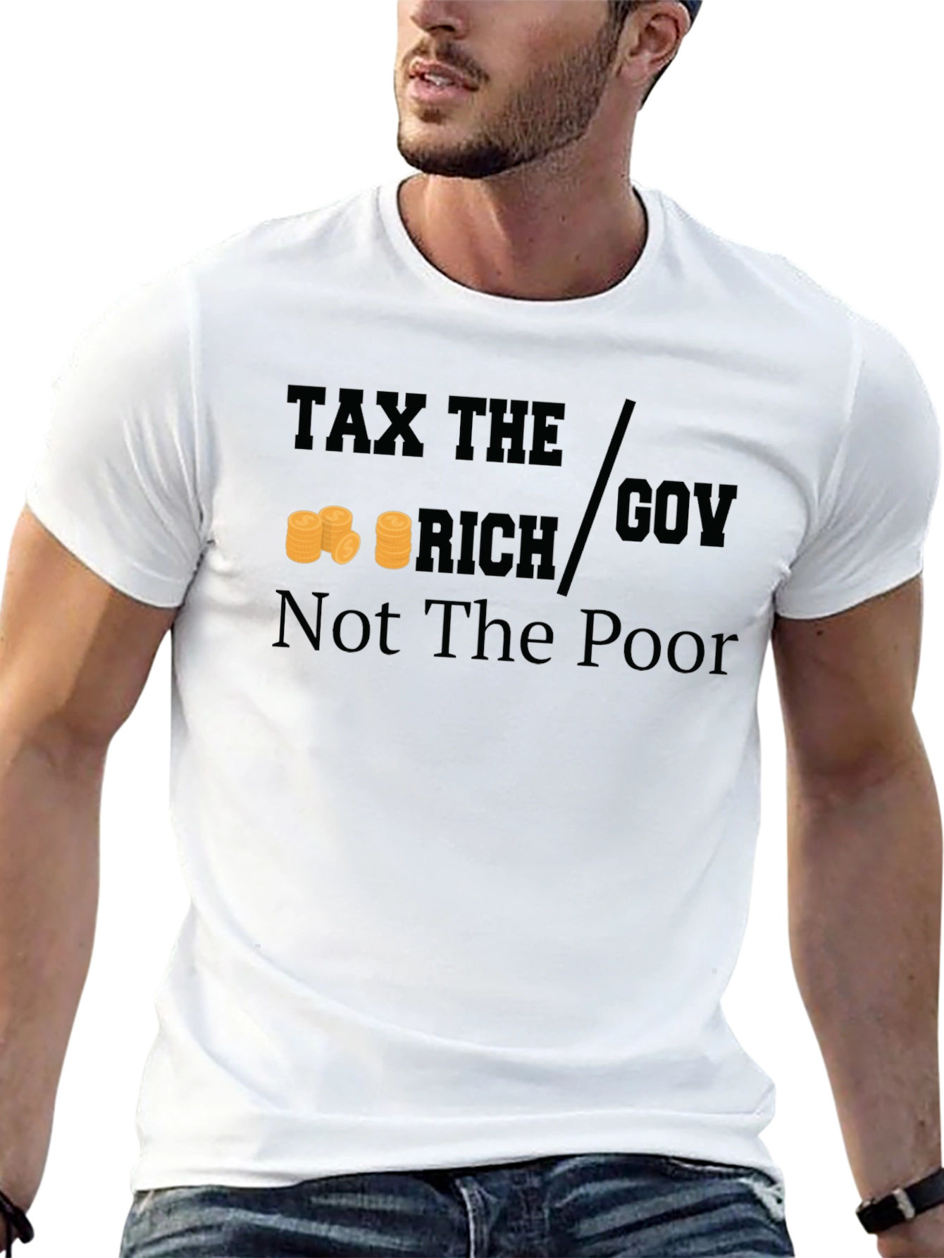 Black Tax The Rich Graphic Tee view 13
