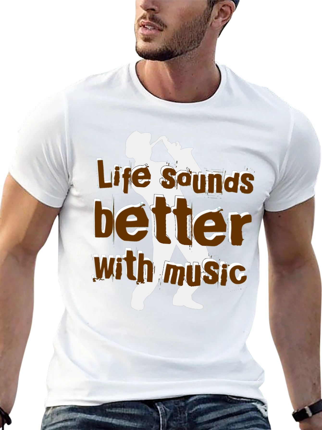 Black Life Sounds Better with Music T-Shirt view 13