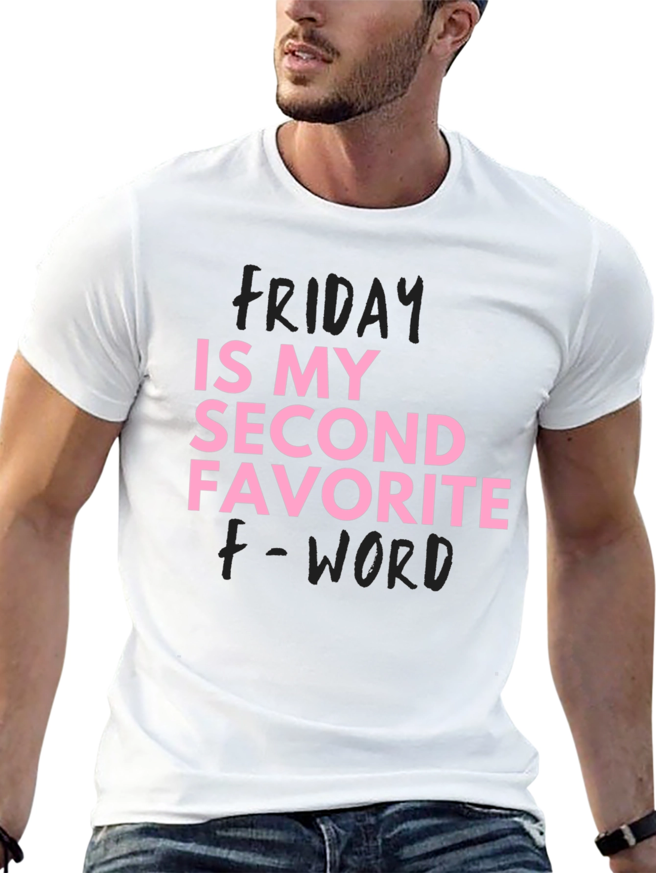 Black Funny Friday T-Shirt Second Favorite F-Word view 13