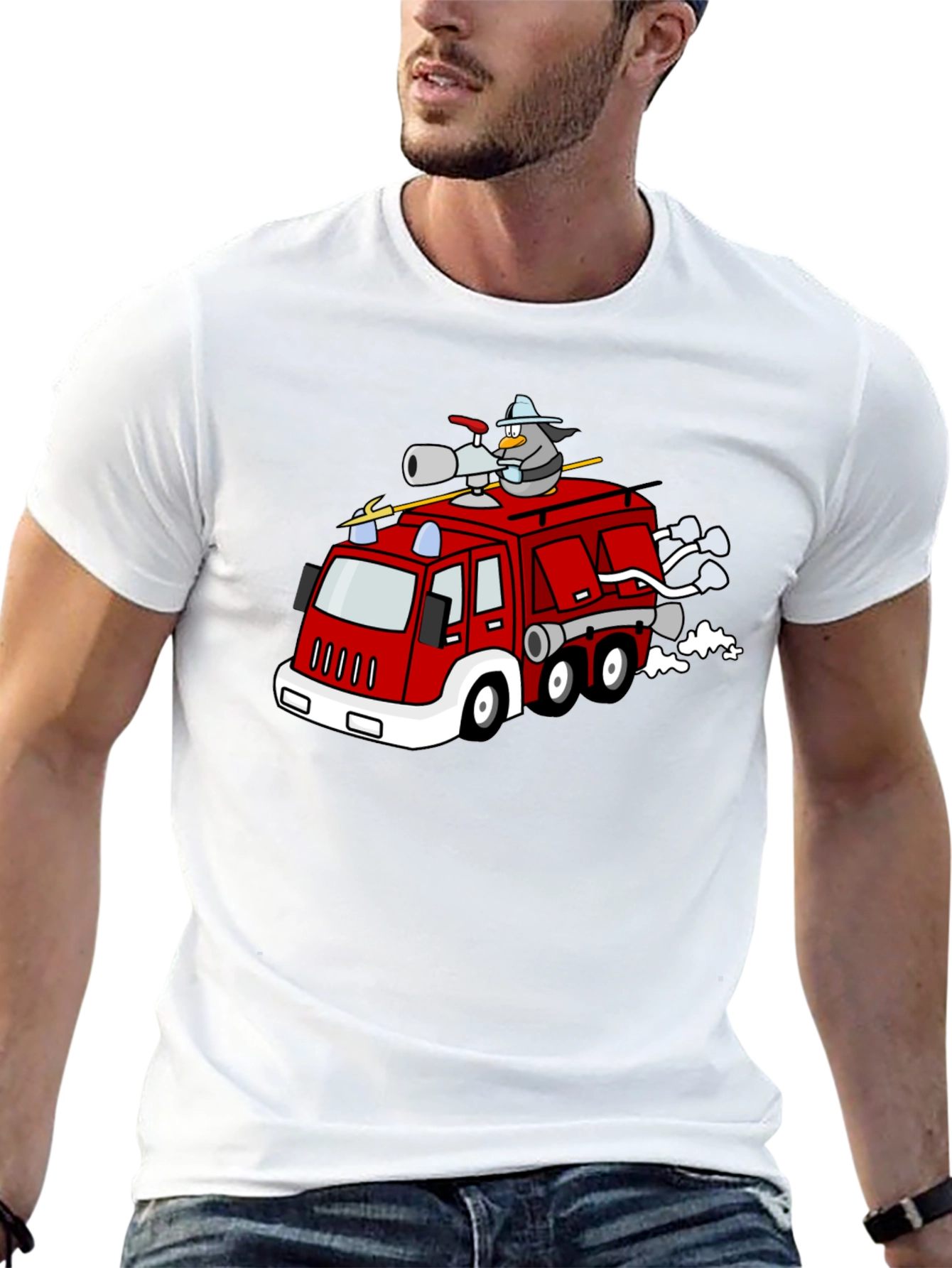 Black Penguin Firefighter T-Shirt view 13
