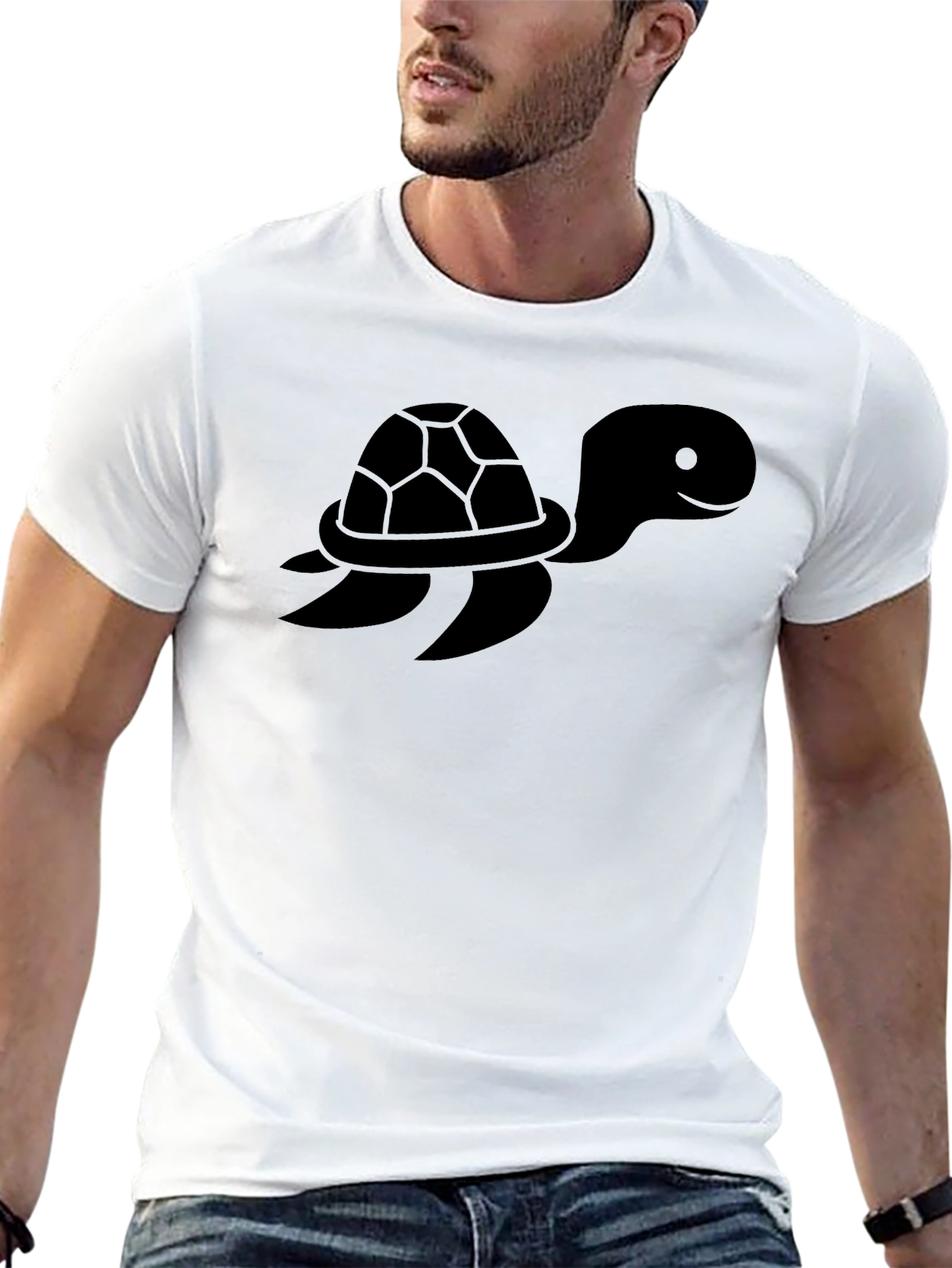 Black Black Turtle Graphic Tee - Casual Comfort view 13