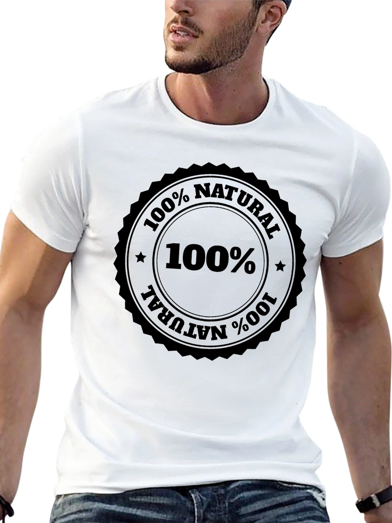 Black 100% Natural Black T-Shirt view 13