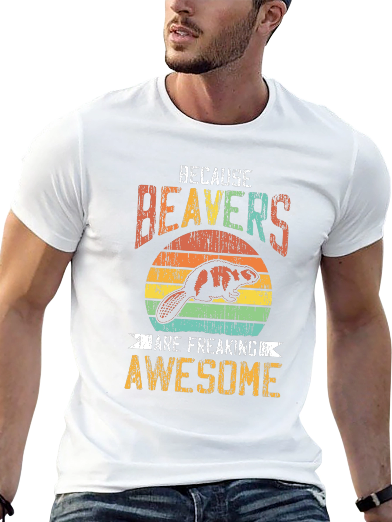 Black Beavers Are Awesome Graphic Tee view 13