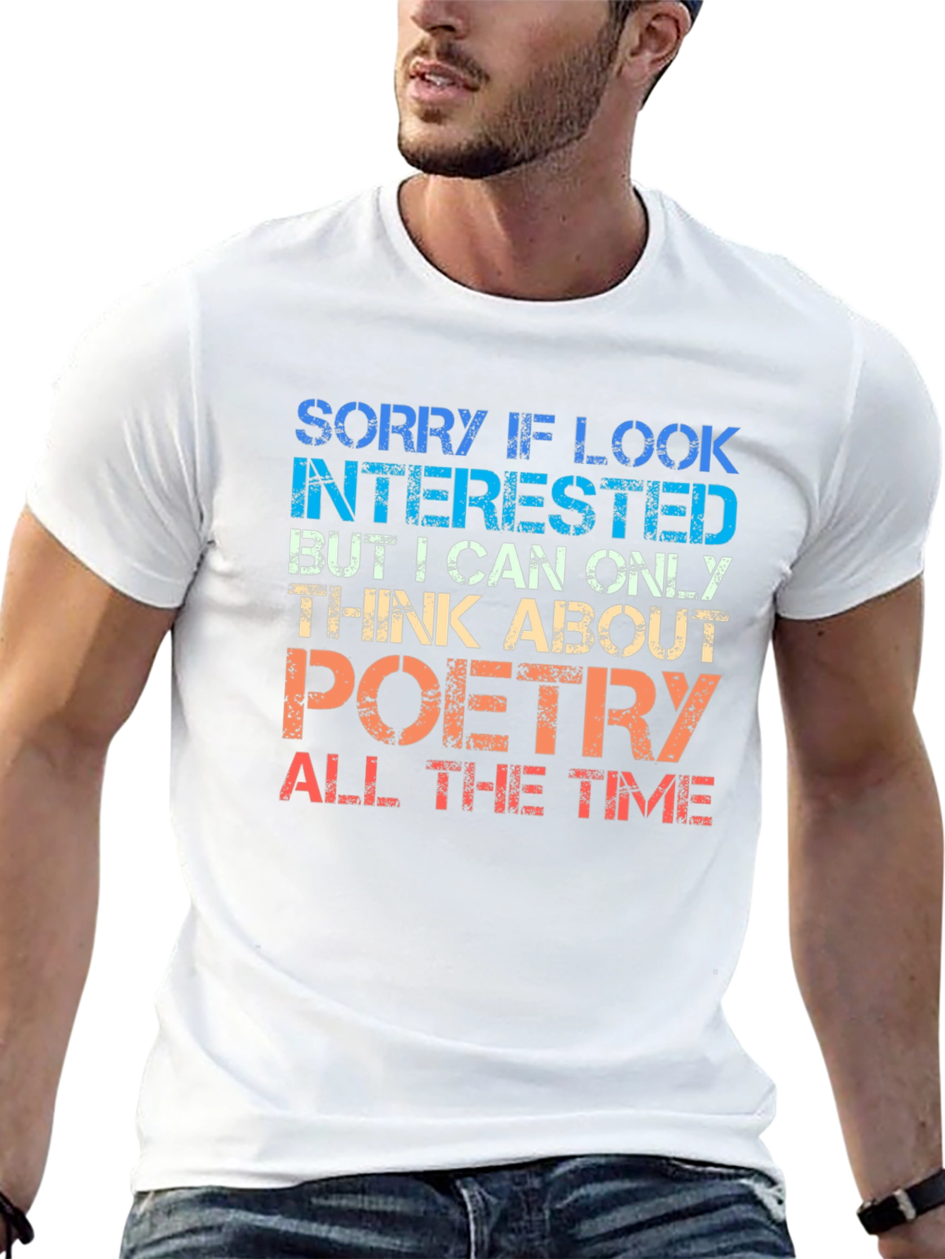 Black Poetry Lover T-Shirt - Funny Graphic Tee view 13