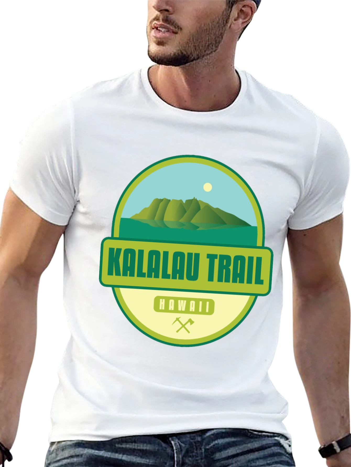Black Kalalau Trail Hawaii Graphic T-Shirt view 13