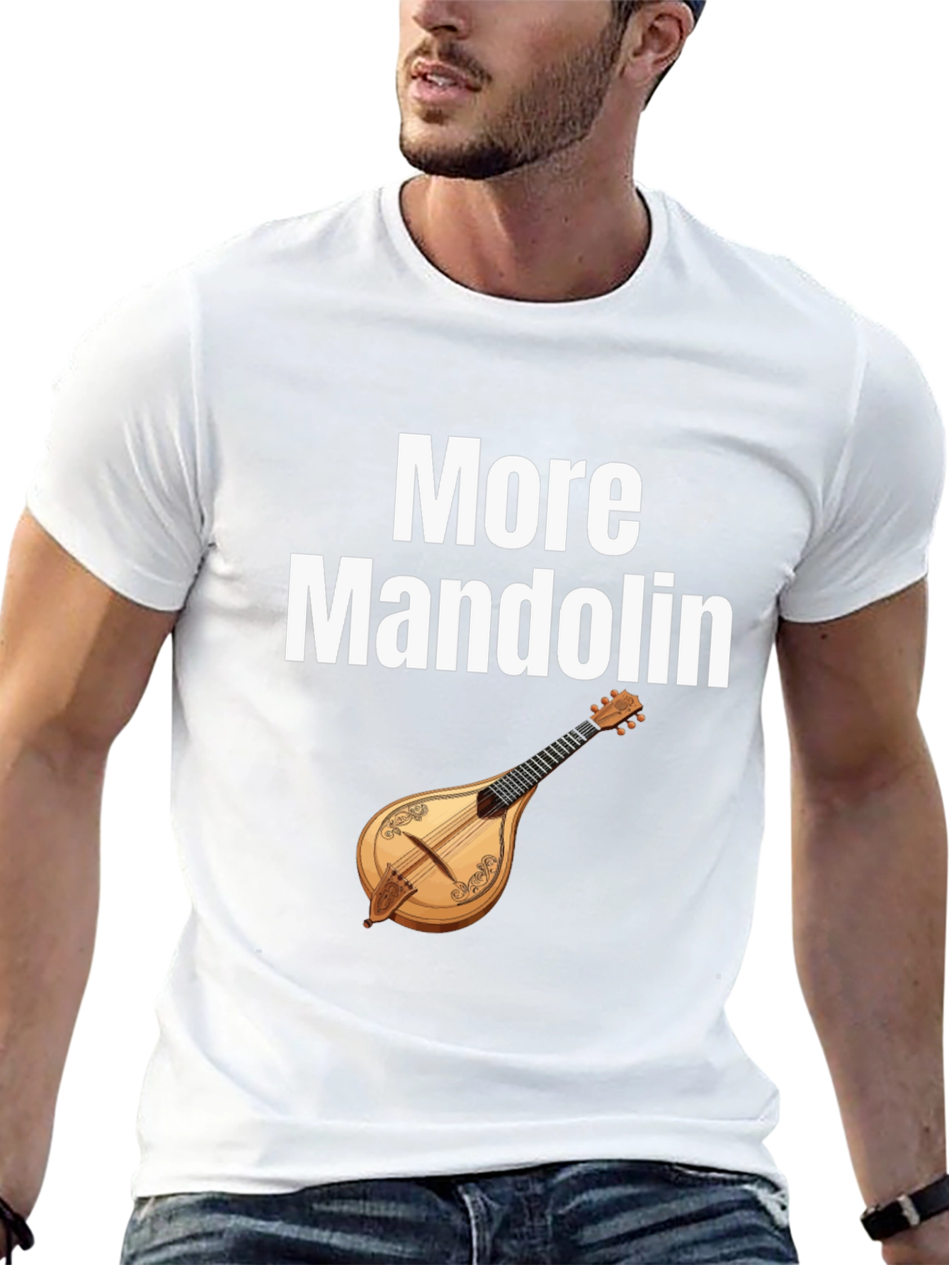 Black More Mandolin T-Shirt: Music Lover's Tee view 13