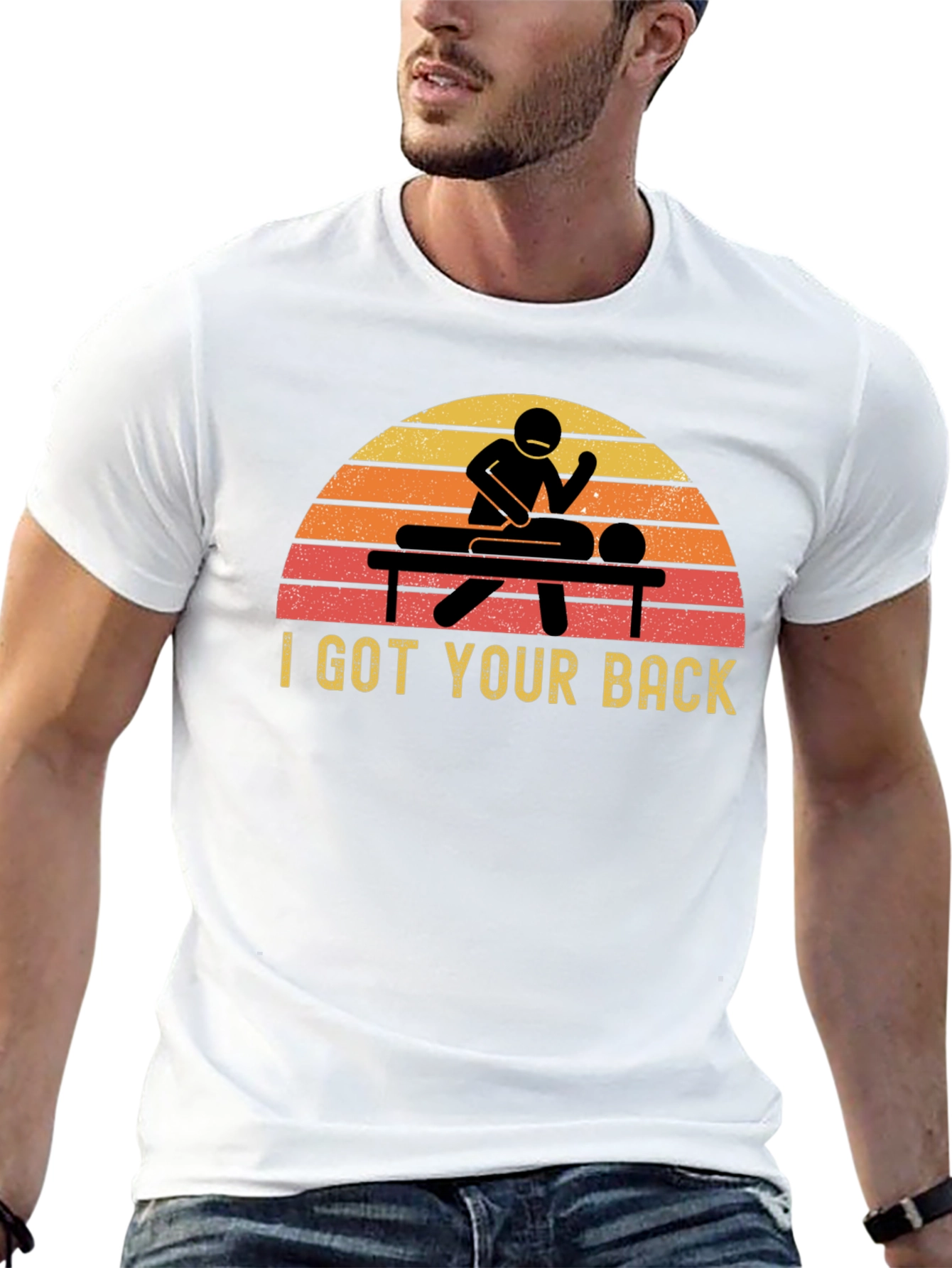 Black I Got Your Back Massage Therapist T-Shirt view 13